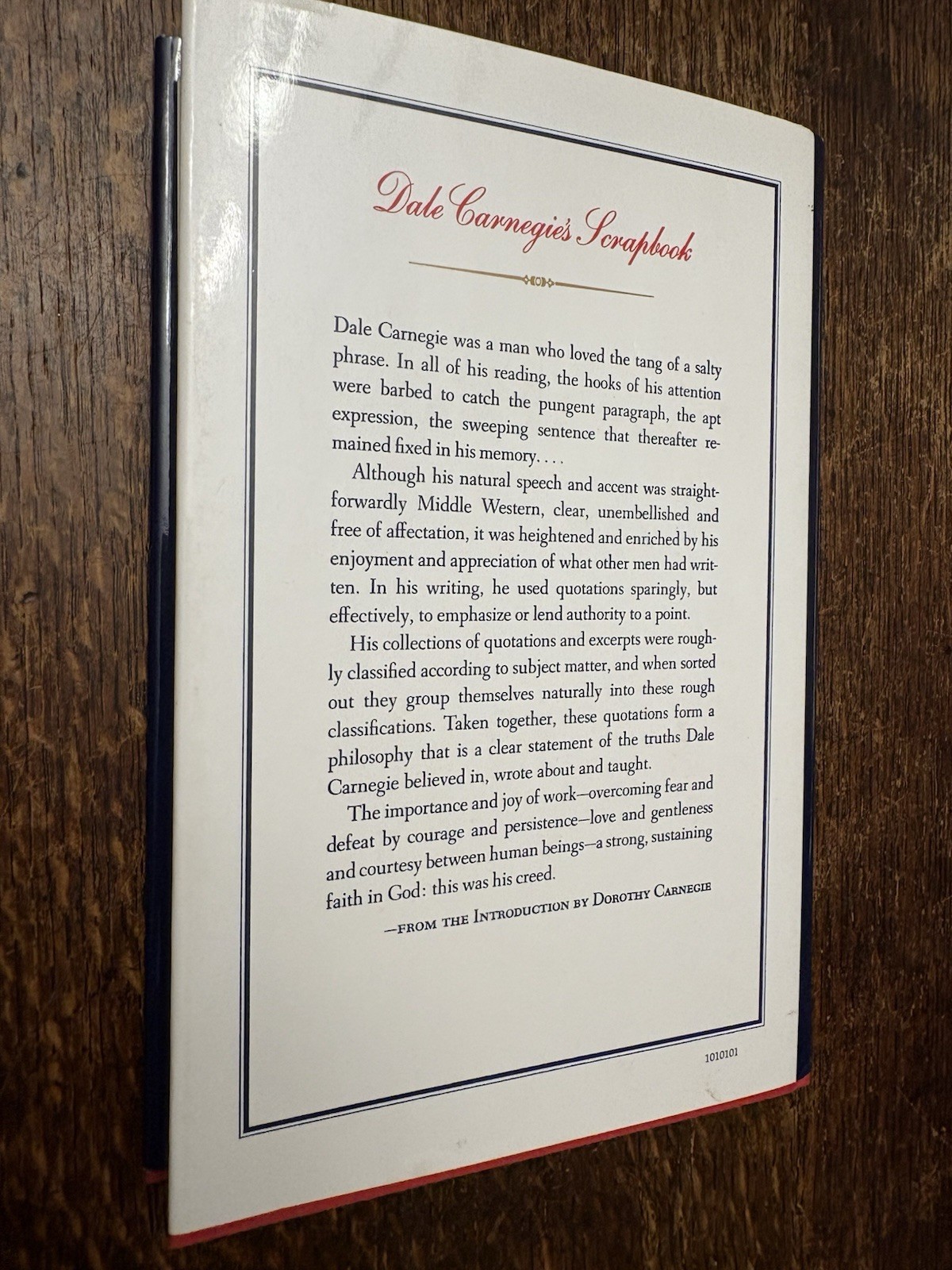 Dale Carnegie’s Scrapbook , Hardcover by Dale Carnegie: VeryGood