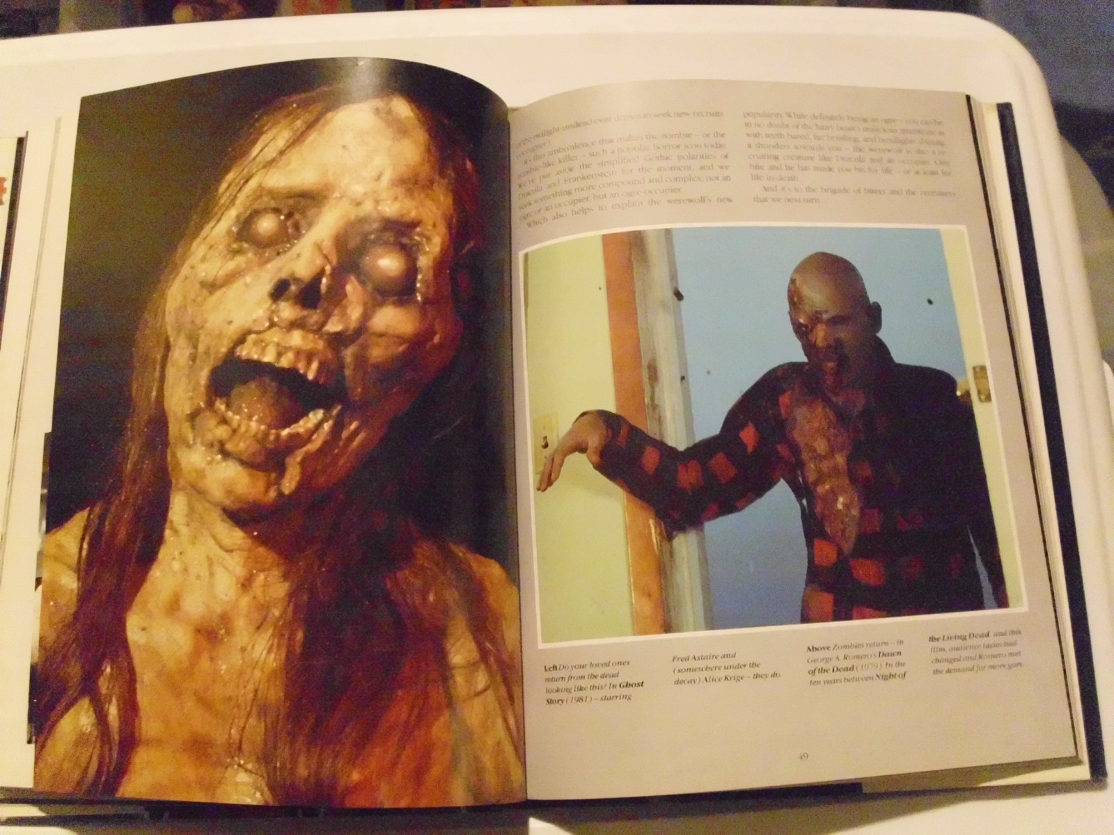 HORROR FILMS by Nigel Andrews 1985 Hardcover Large 11-3/4in x 9-1/4in 95 Pages
