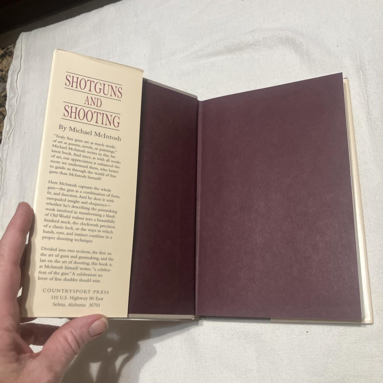 Shotguns And Shooting By Michael McIntosh, Hardcover And Dust Jacket