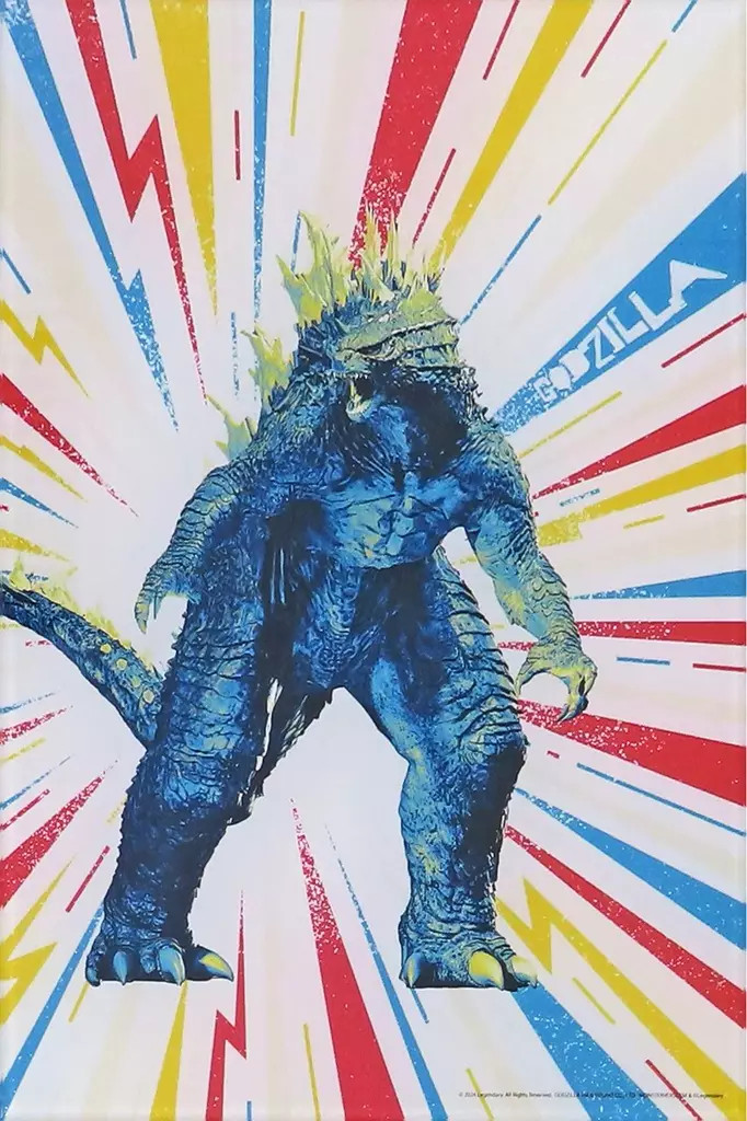 Godzilla x Kong New Empire Original Illustration Board 11.8×17.7in w/ Accessorie