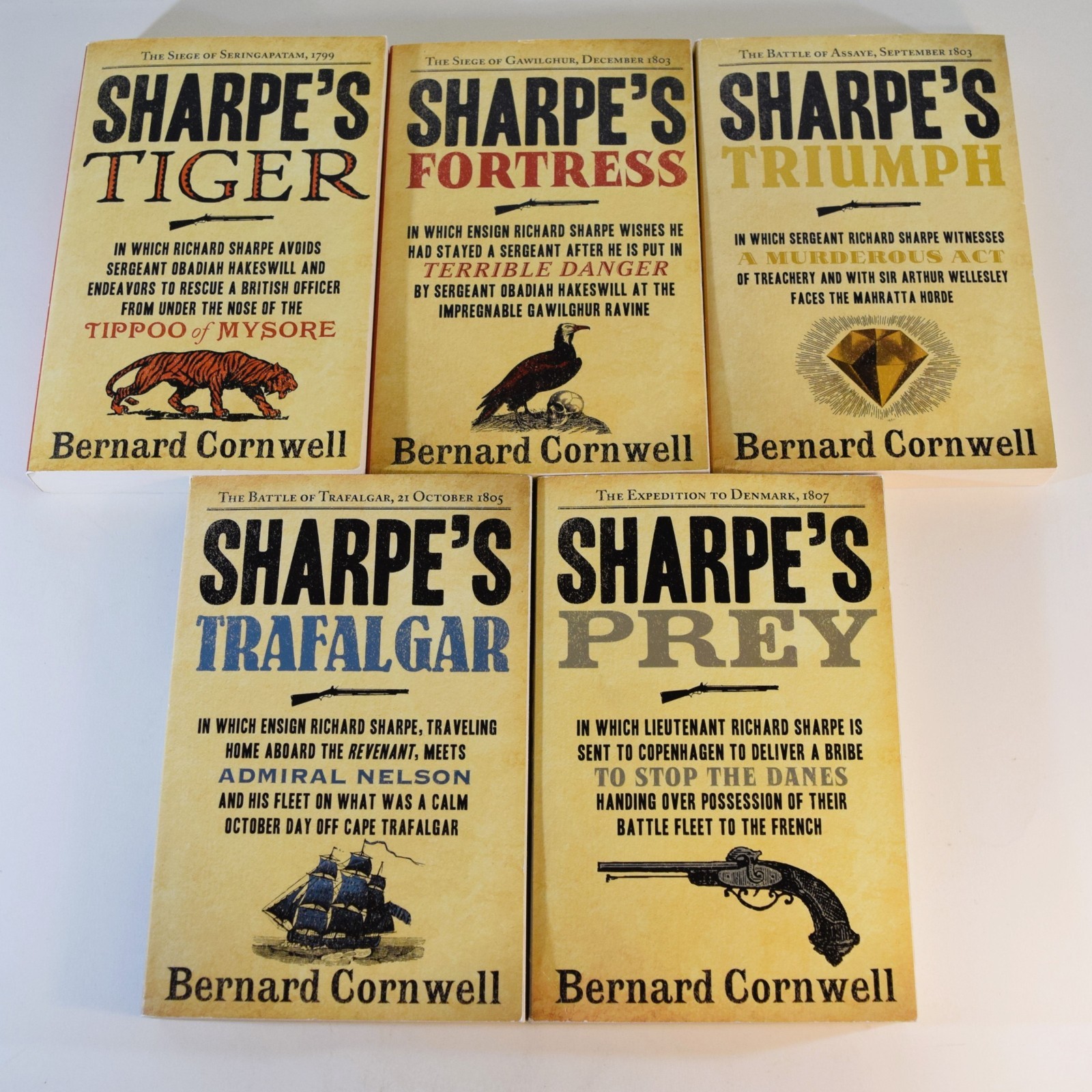 Complete Series Set SHARPE 1-22 – Bernard Cornwell Military Fiction Lot Sharpe’s