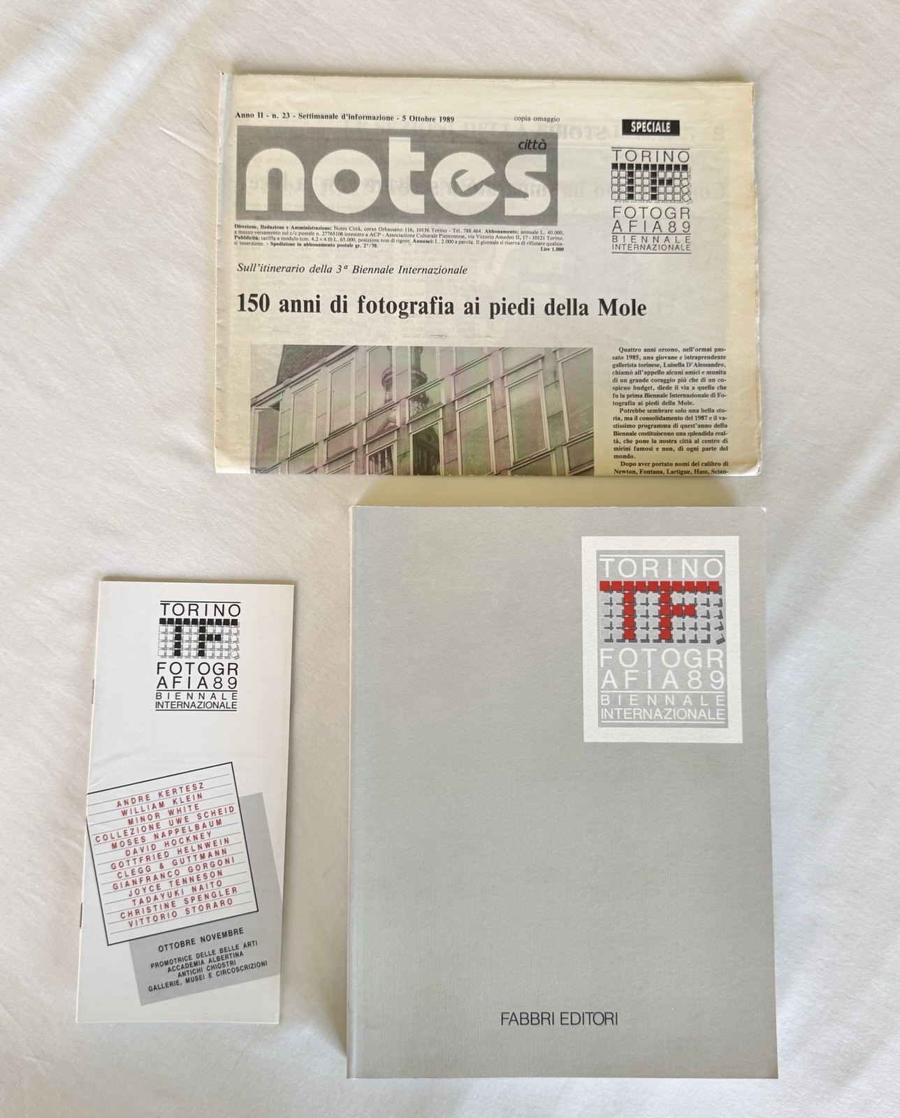 Vintage Torino Fotografia 1989 Catalog Book Daniela Palazzoli Hockney Gottfried