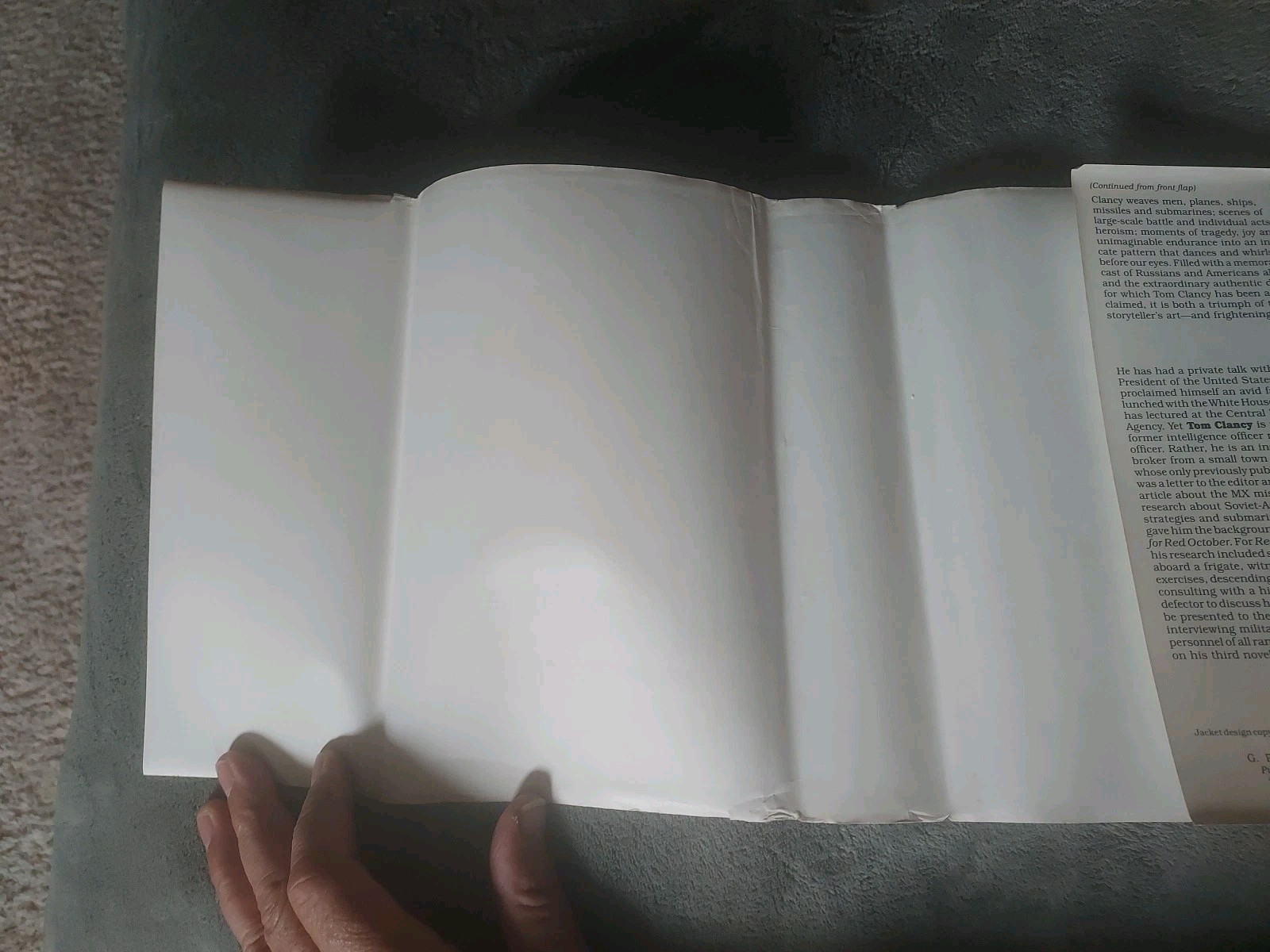 Tom Clancy / Red Storm Rising / Signed Later Printing / G.P. Putnam’s Sons 1986