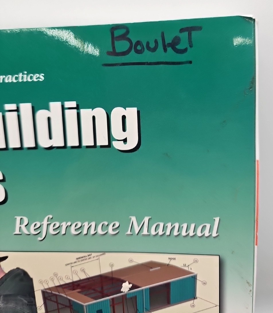 Metal Building Systems Reference Manual Student Workbook Blueprints