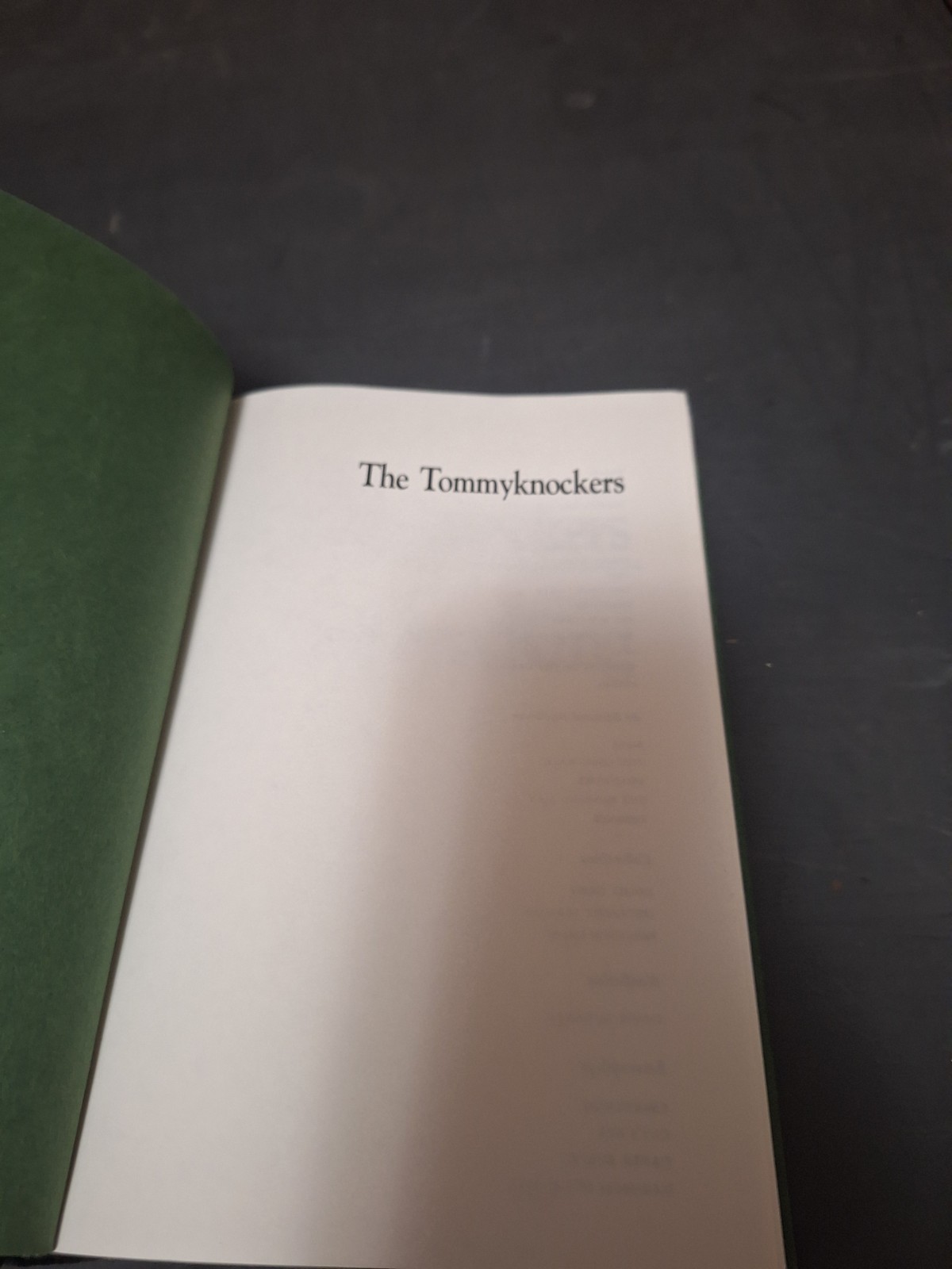 Tommyknockers by Stephen King (1987, Hardcover) No Dust Jacket