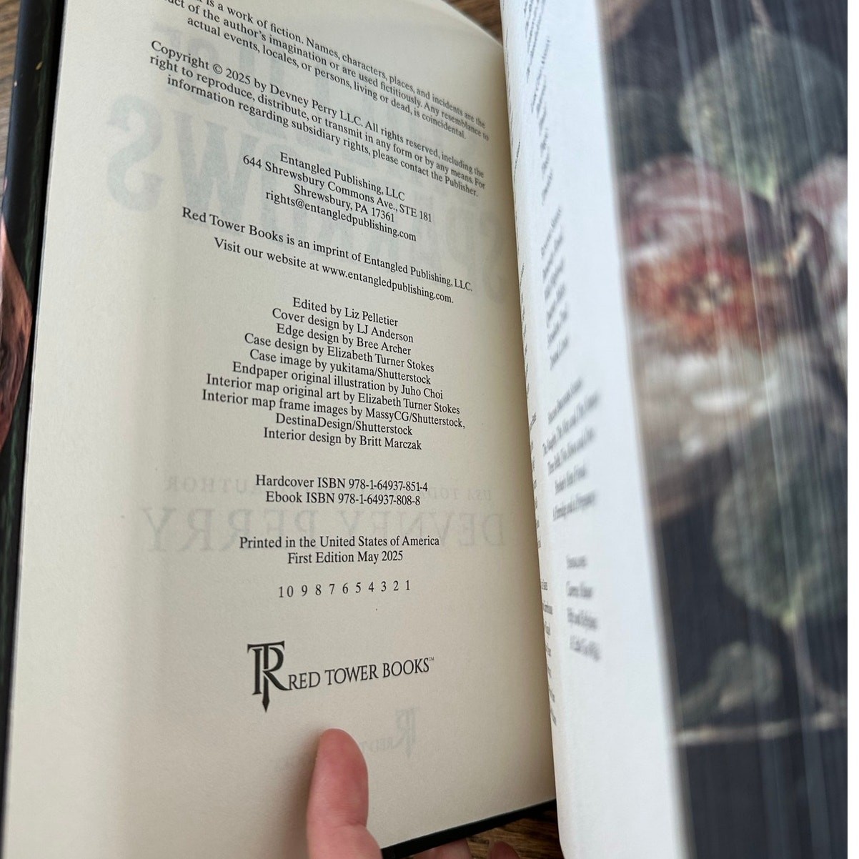 Shield Of Sparrows By Devney Perry Deluxe First Edition W/ Sprayed Edges