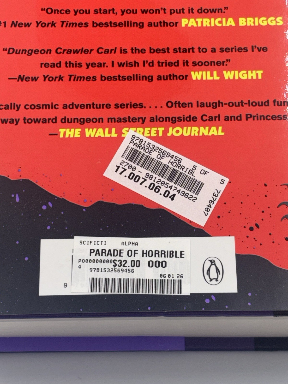 MATT DINNIMAN SIGNED AUTOGRAPHED PARADE OF HORRIBLES 1ST ED 1ST PRINT BOOK HC 1
