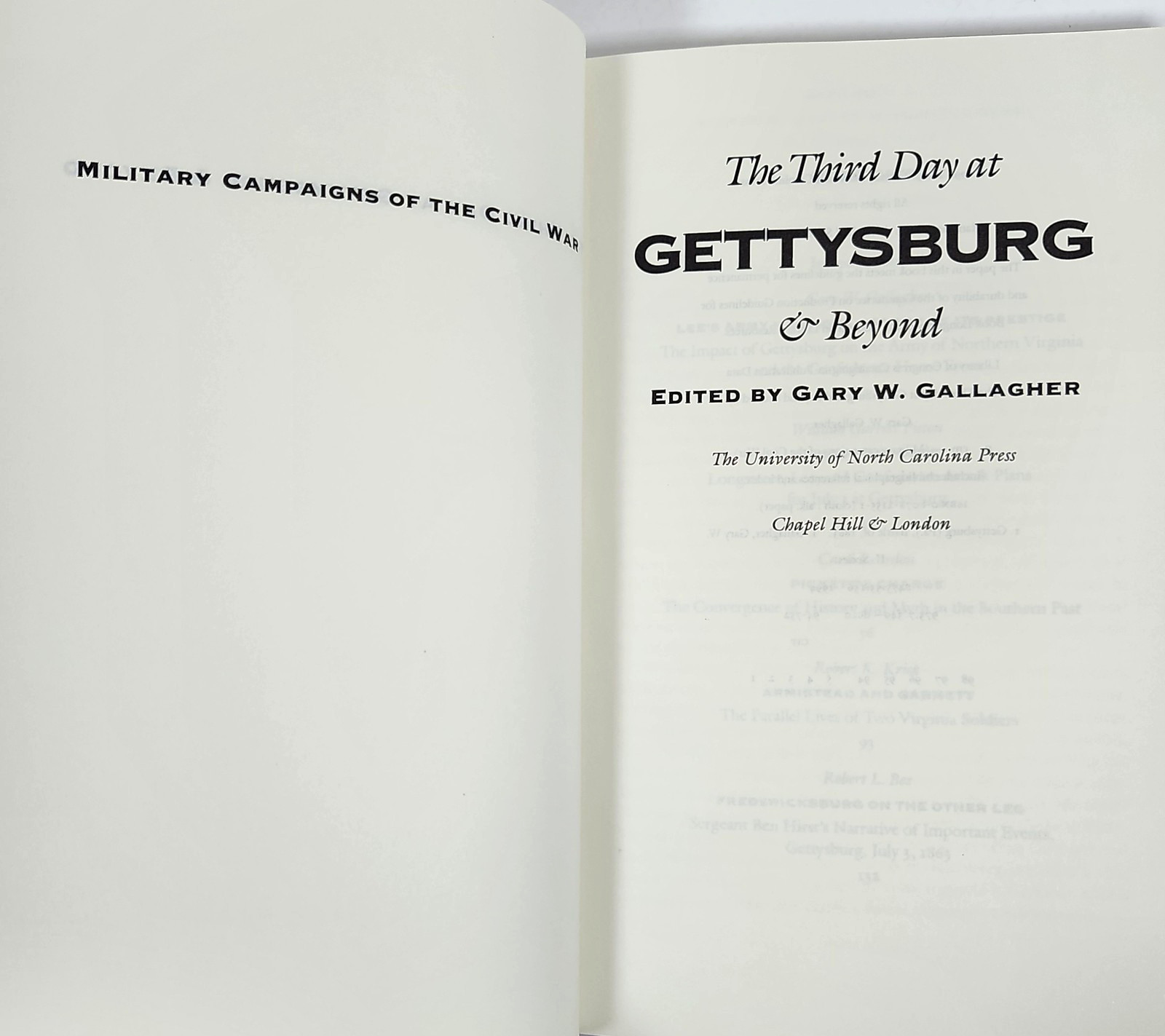 Third Day at Gettysburg and Beyond by Gary W. Gallagher (1994 HC) Civil War