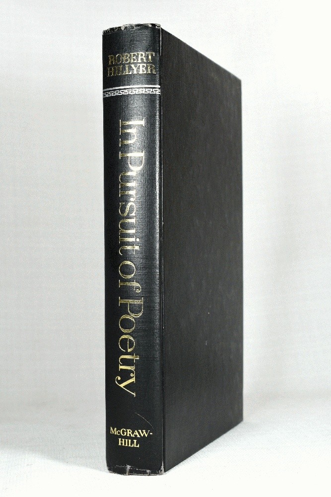 In Pursuit of Poetry by Robert Hillyer 1st Edition HC