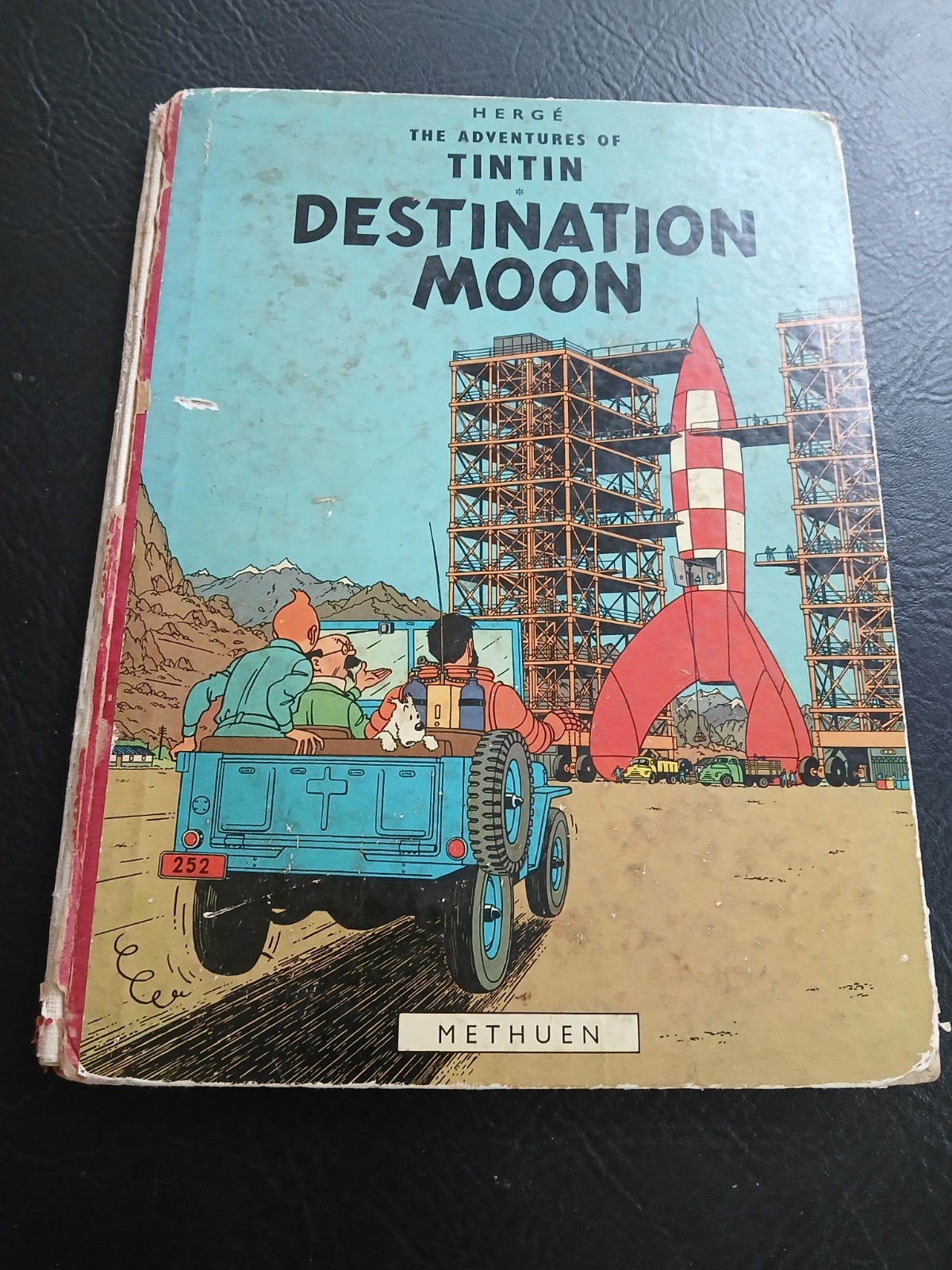 The Adventures Of Tintin Destination Moon By Methuen 1959 Edition