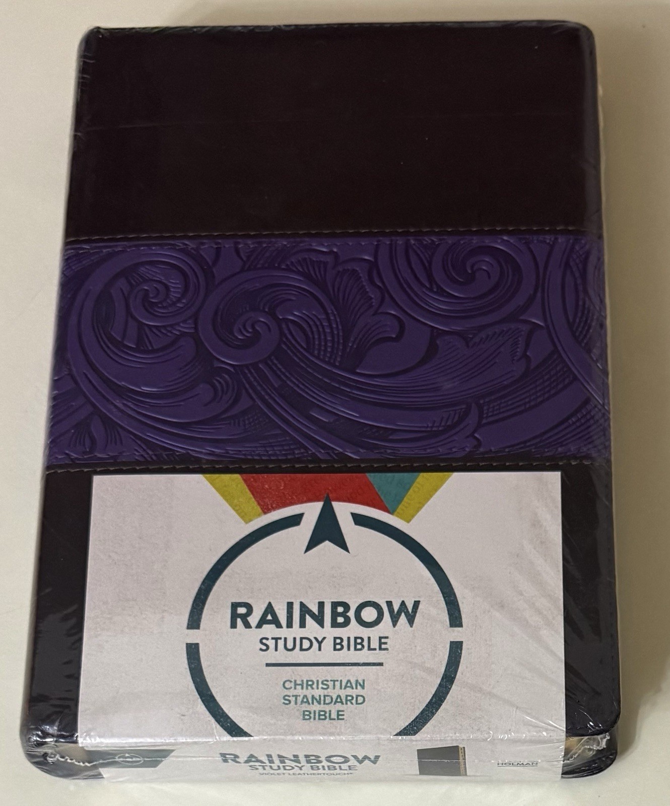 CSB Rainbow Study Bible Purple Leather Touch Holman Christian Standard Bible NEW