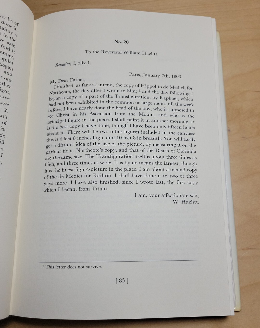 The Letters Of William Hazlitt Ed. Herschel Sikes VG+ Hardcover