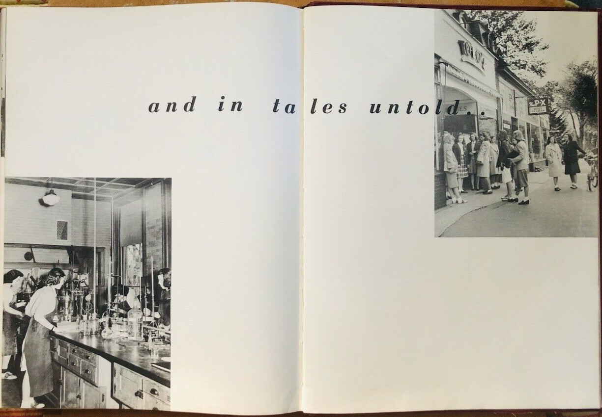 Smith College Yearbook 1946, hardcover, 162 pages + 13 pages of advertising