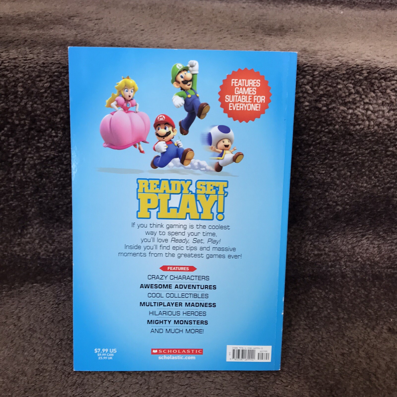 Ready Set Play! Game On! Paperback By Scholastic Sonic Hedgehog Mario Zelda