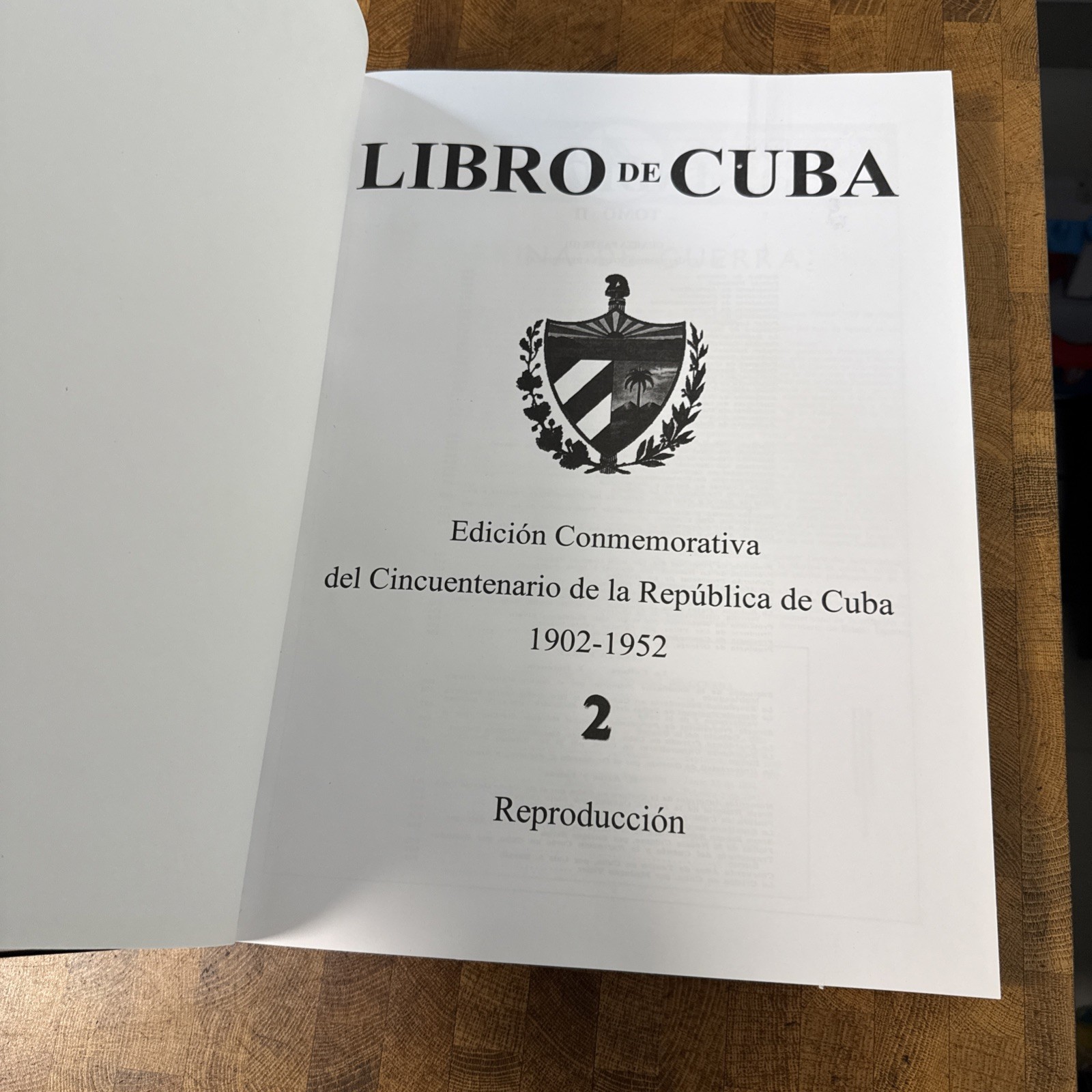 Book on Cuba: commemorative edition for the fiftieth anniversary of Rep. Of Cuba