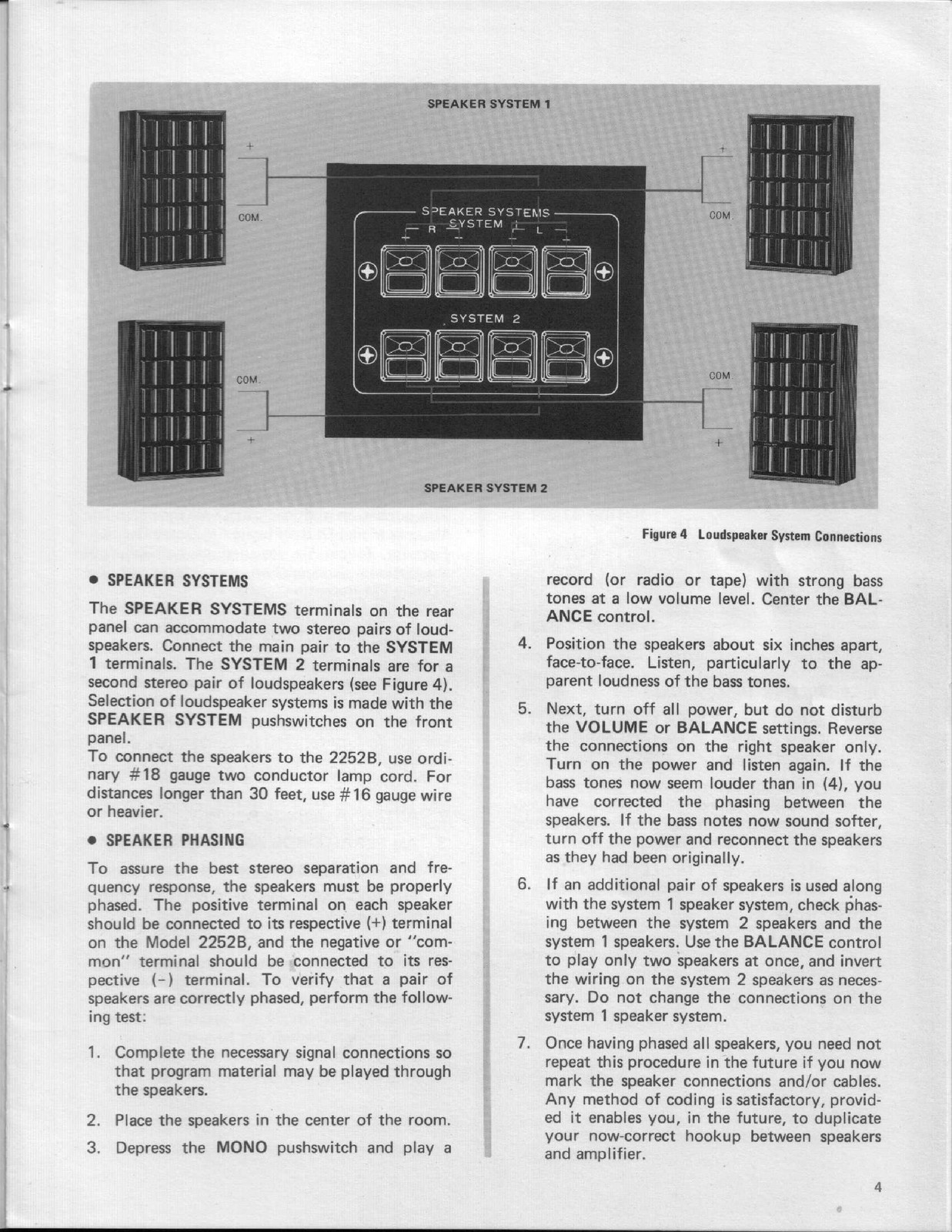 MARANTZ 2252B Stereophonic Receiver Handbook Of Instructions Manual SPIRAL FASTE
