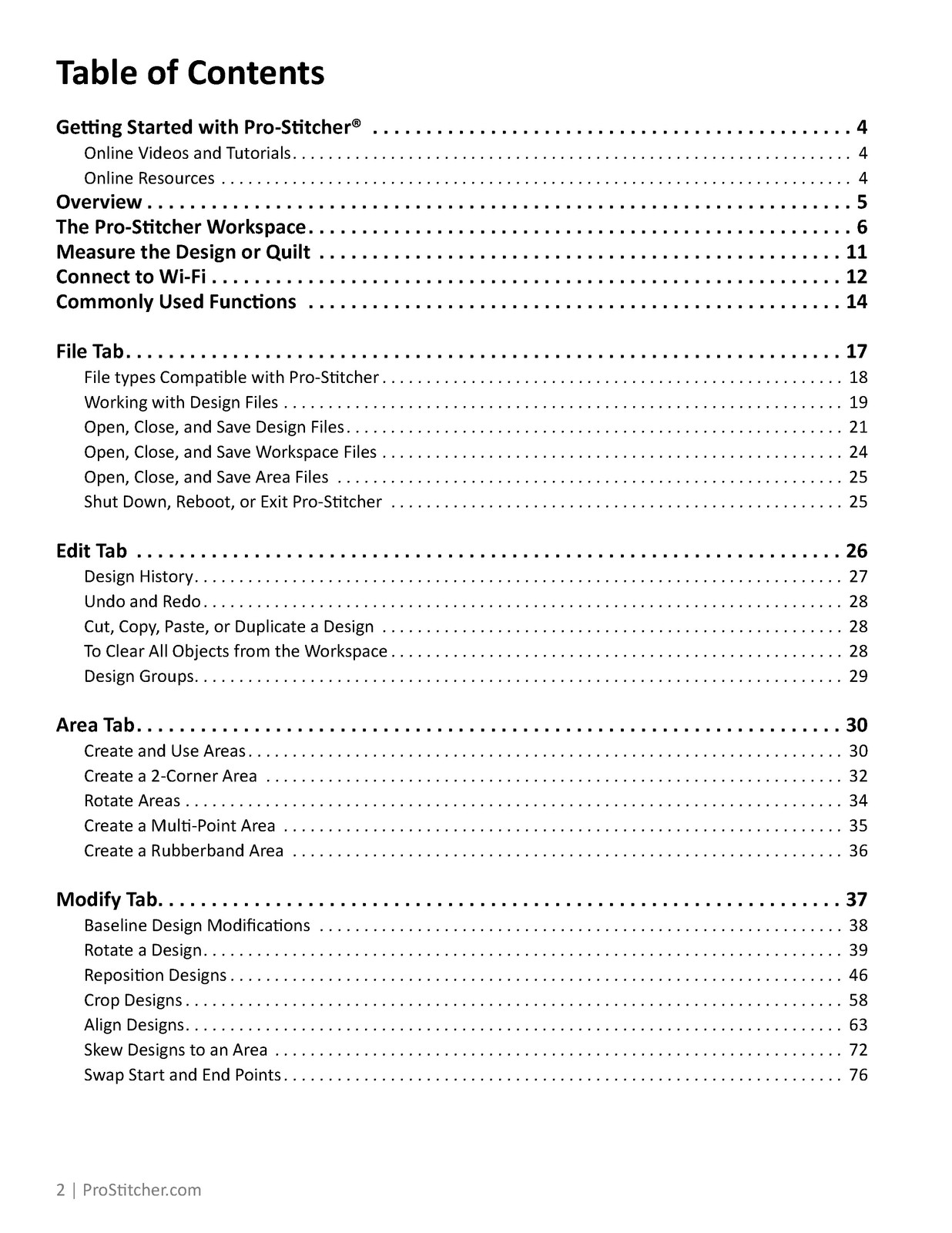 HANDI QUILTER Pro Stitcher Premium User Reference Manual – WIRE BOUND – COVERS