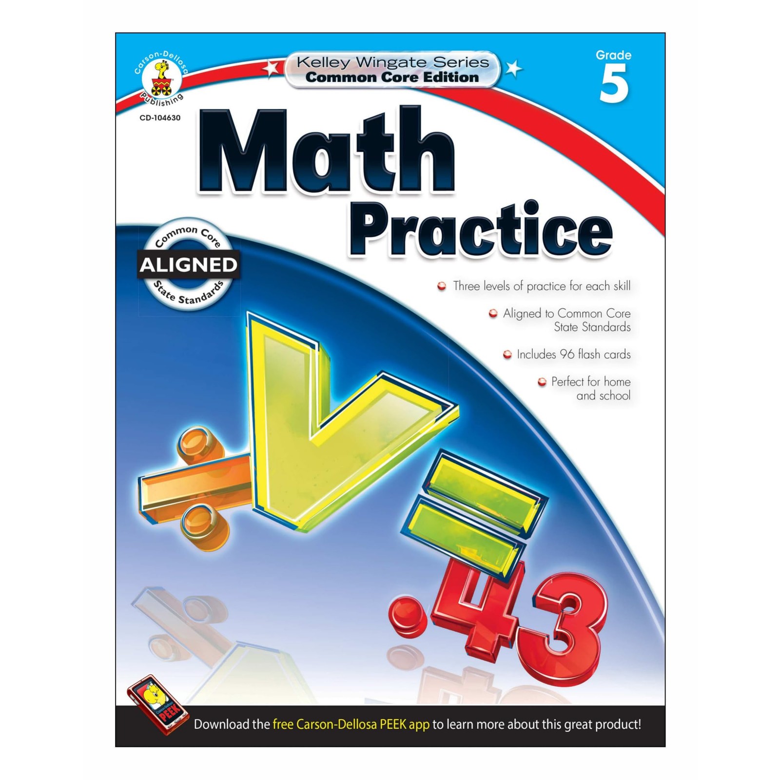 Carson Dellosa 5th Grade Math Workbook, Algebra, Word Problems, Place Value,…