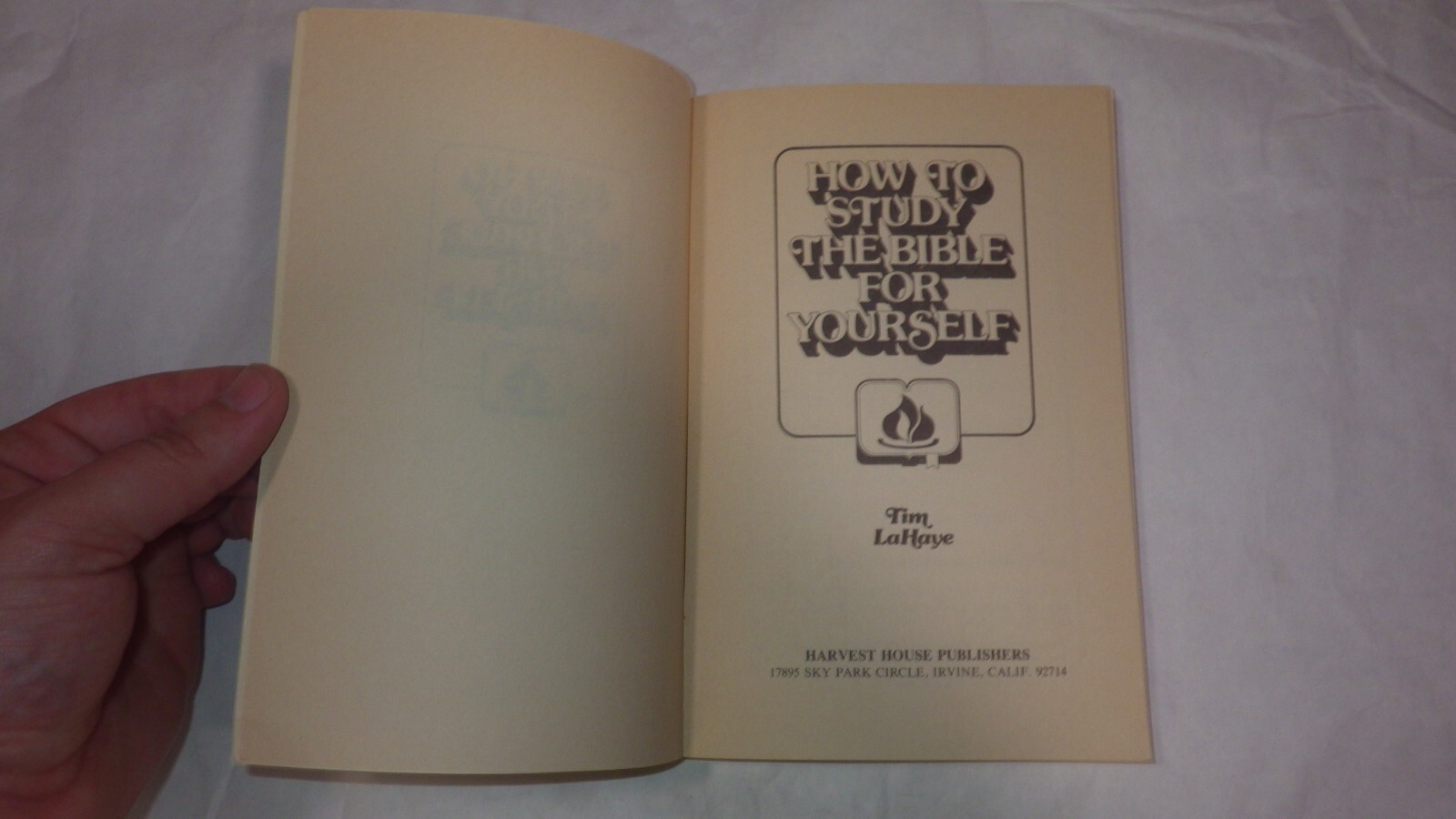 How to Study the Bible for Yourself 3 Year Program Outline Book 1976 Tim LaHaye