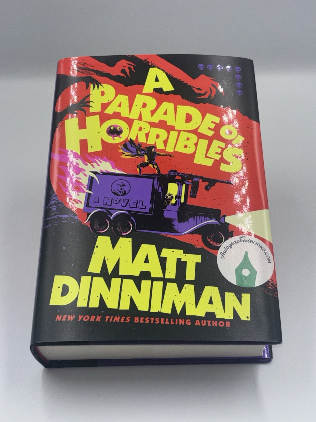 MATT DINNIMAN SIGNED AUTOGRAPHED PARADE OF HORRIBLES 1ST ED 1ST PRINT BOOK HC 1