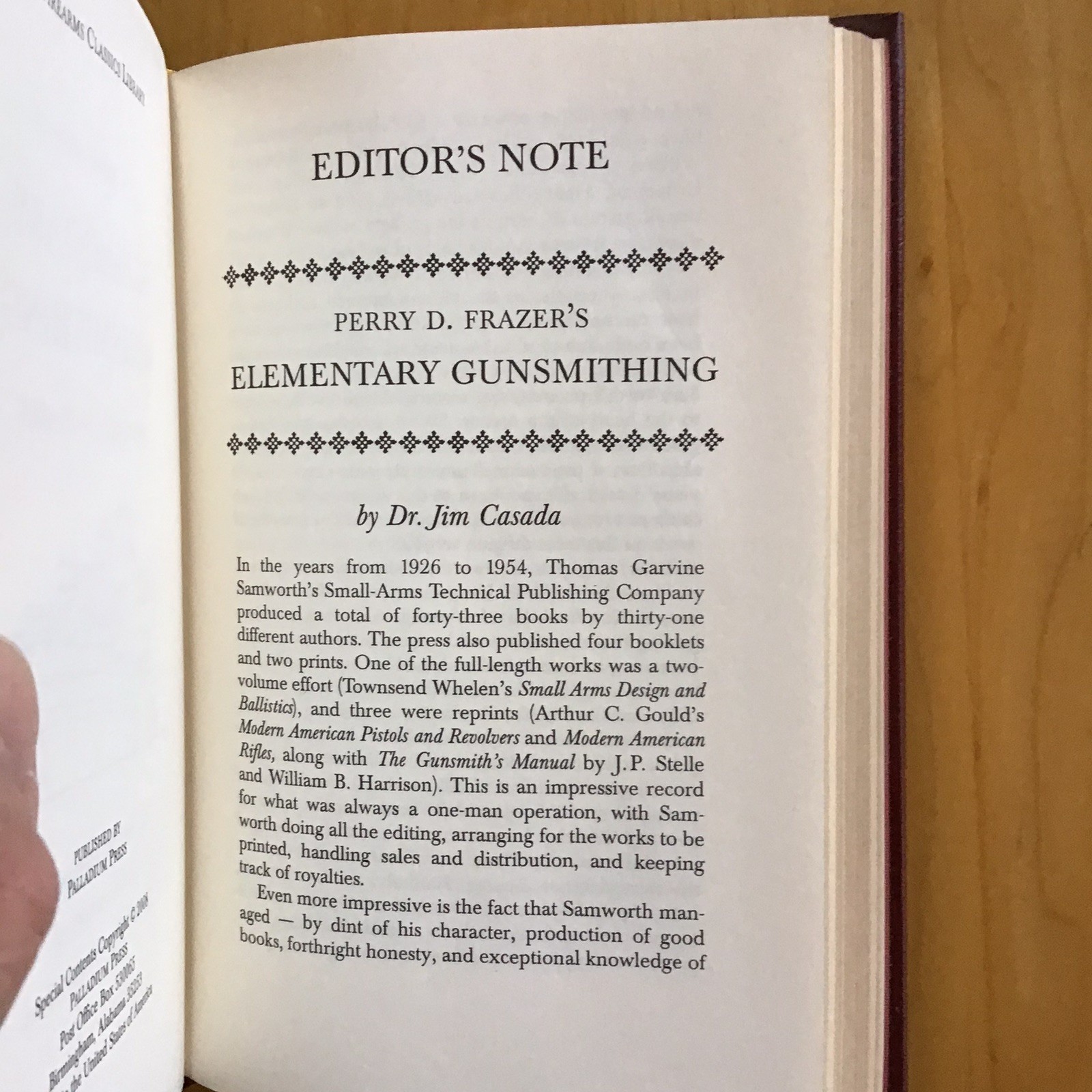 Elementary Gunsmithing Leather Bound Special Edition