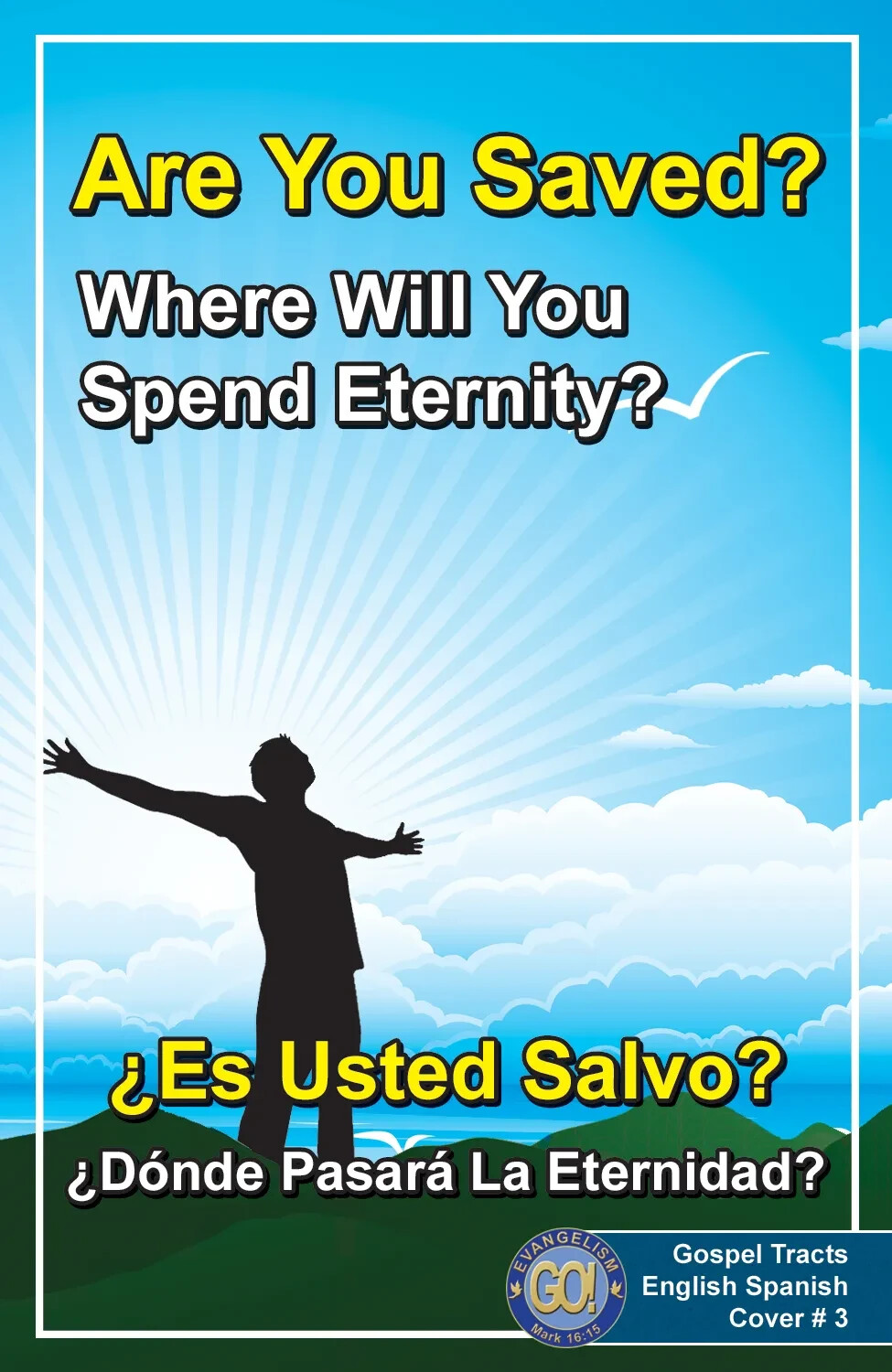 100 Bilingual Gospel Tracts – 4 Different Covers – 20 Pages – “Are You Ready?”