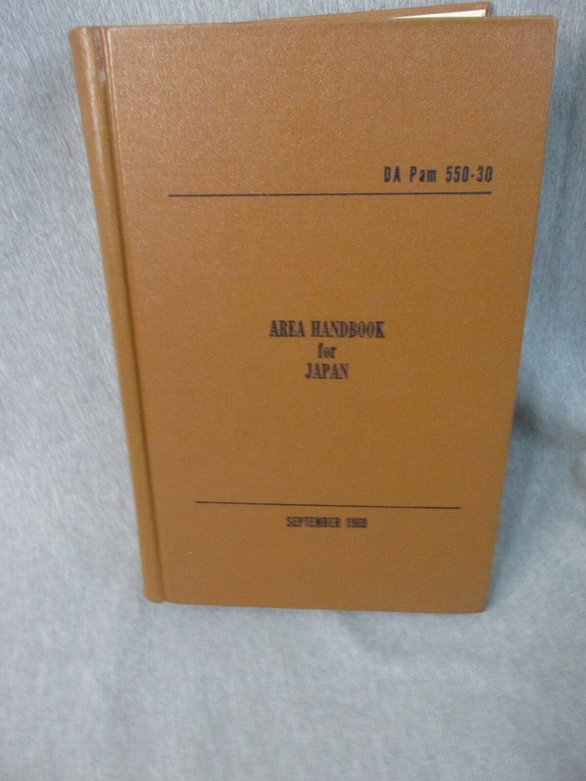AREA HANDBOOK FOR JAPAN 9/1967 DA PAM 550-30 Hardback