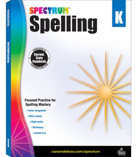 Spectrum Spelling, Grade K – Paperback By Spectrum – GOOD