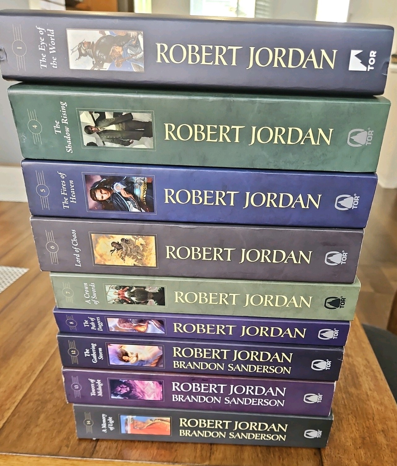 WHEEL OF TIME Series Books 1 4-8 12-14 Robert Jordan Lot New!