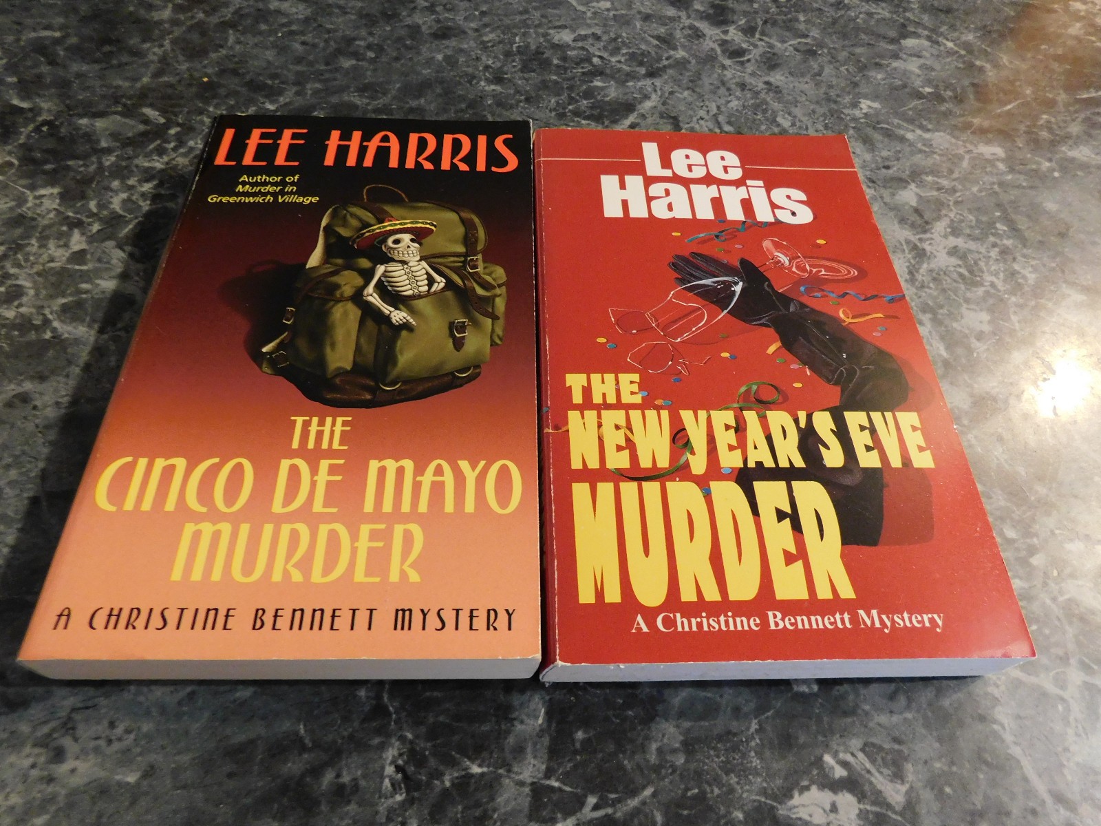 Lee Harris lot of 2 Christine Bennett Series Mystery Paperbacks
