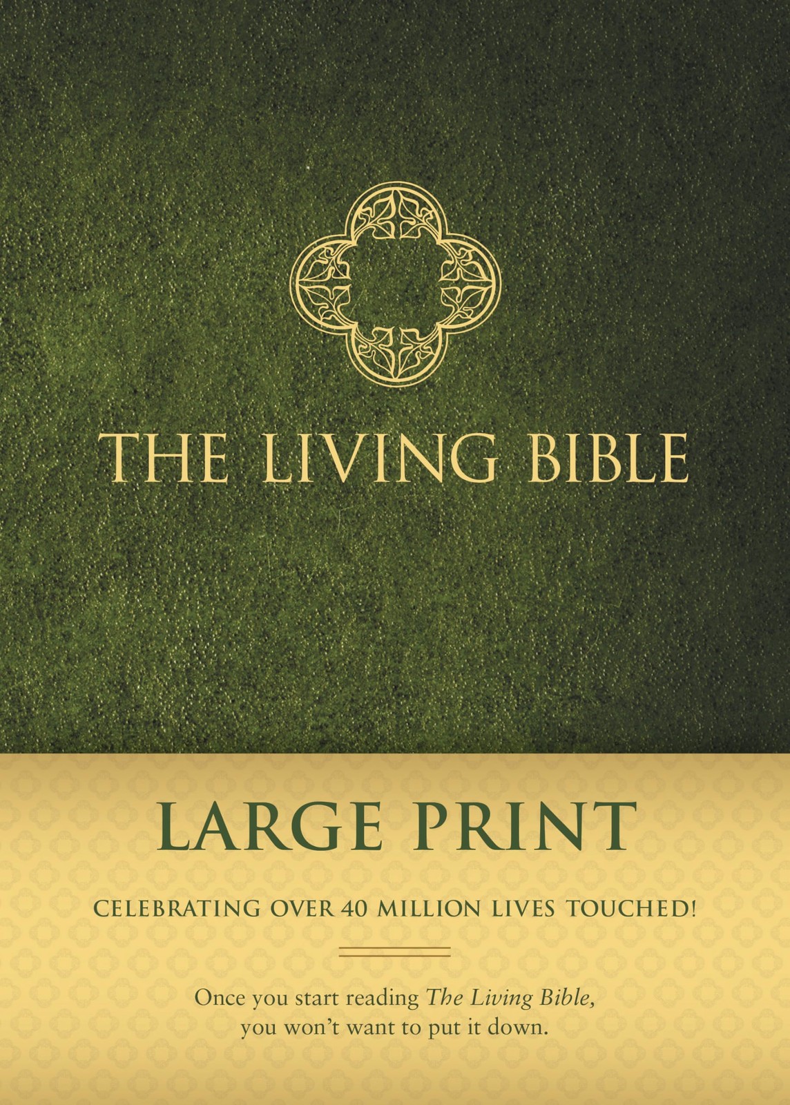 The Living Bible Large Print Edition (Hardcover, Green) Green