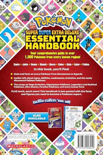 Super Extra Deluxe Essential Handbook New Edition for Pokemon Fans 640 Pages