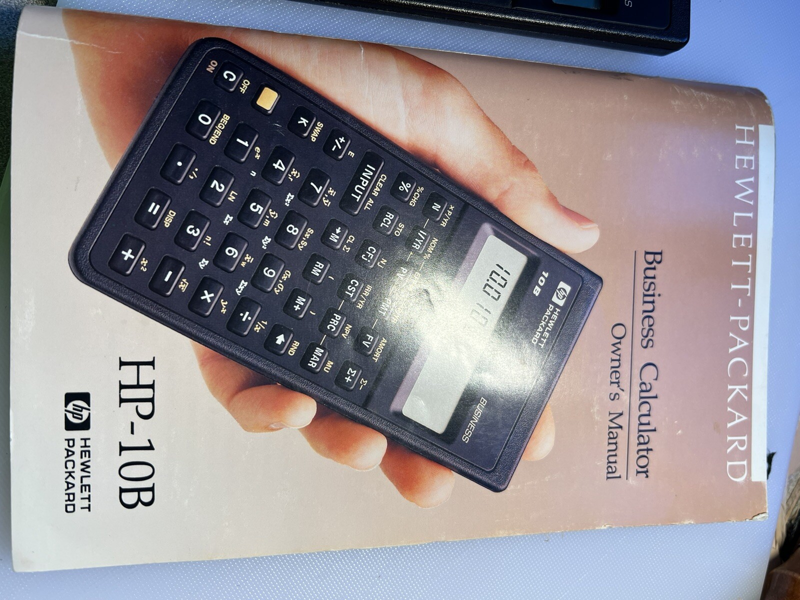 HP 10B Business Calculator Owner’s Manual Hewlett Packard 142 Pages Book ONLY