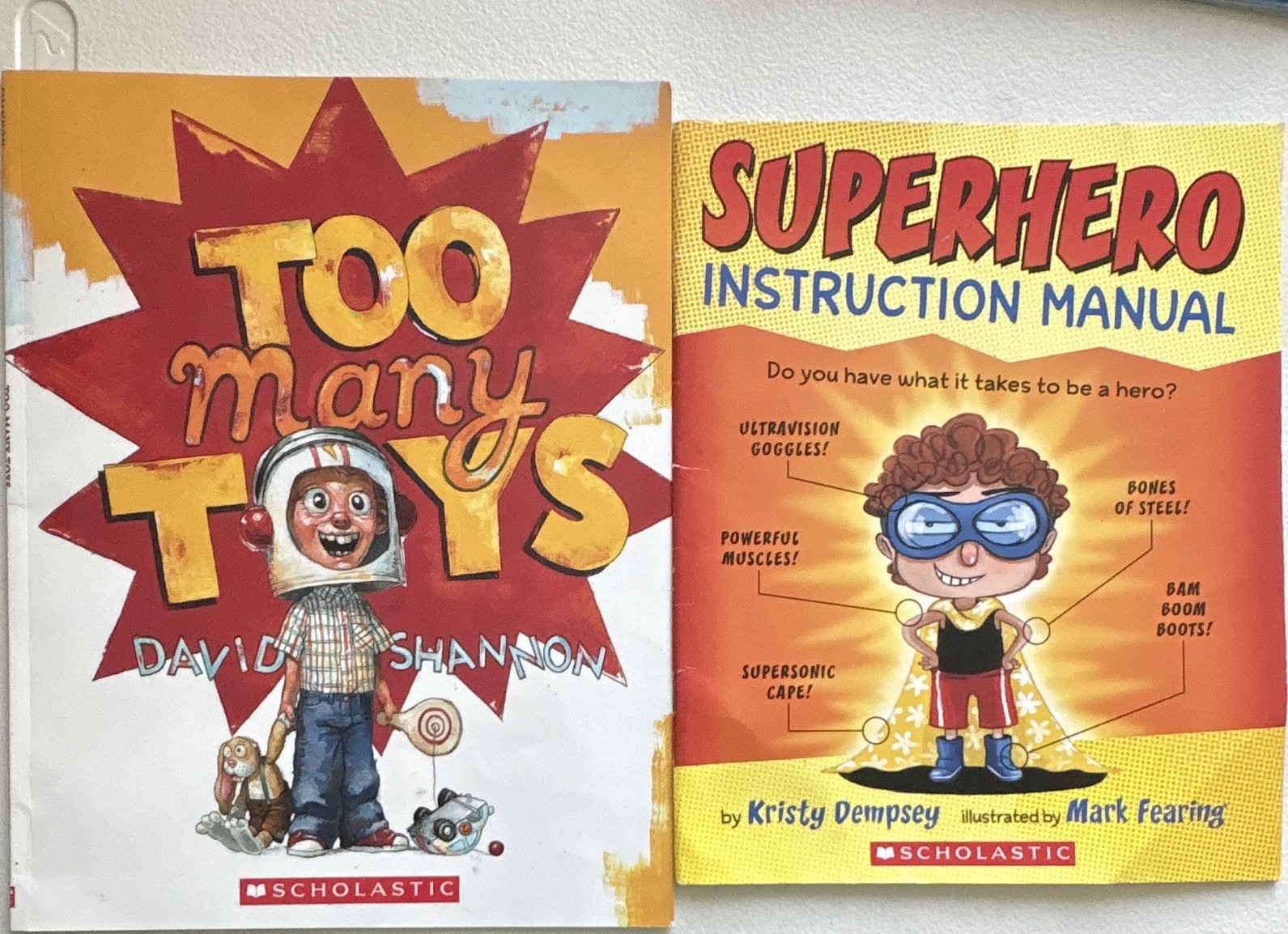 Scholastic Too Many Toys & Superhero Instruction Manual PB Illustrated