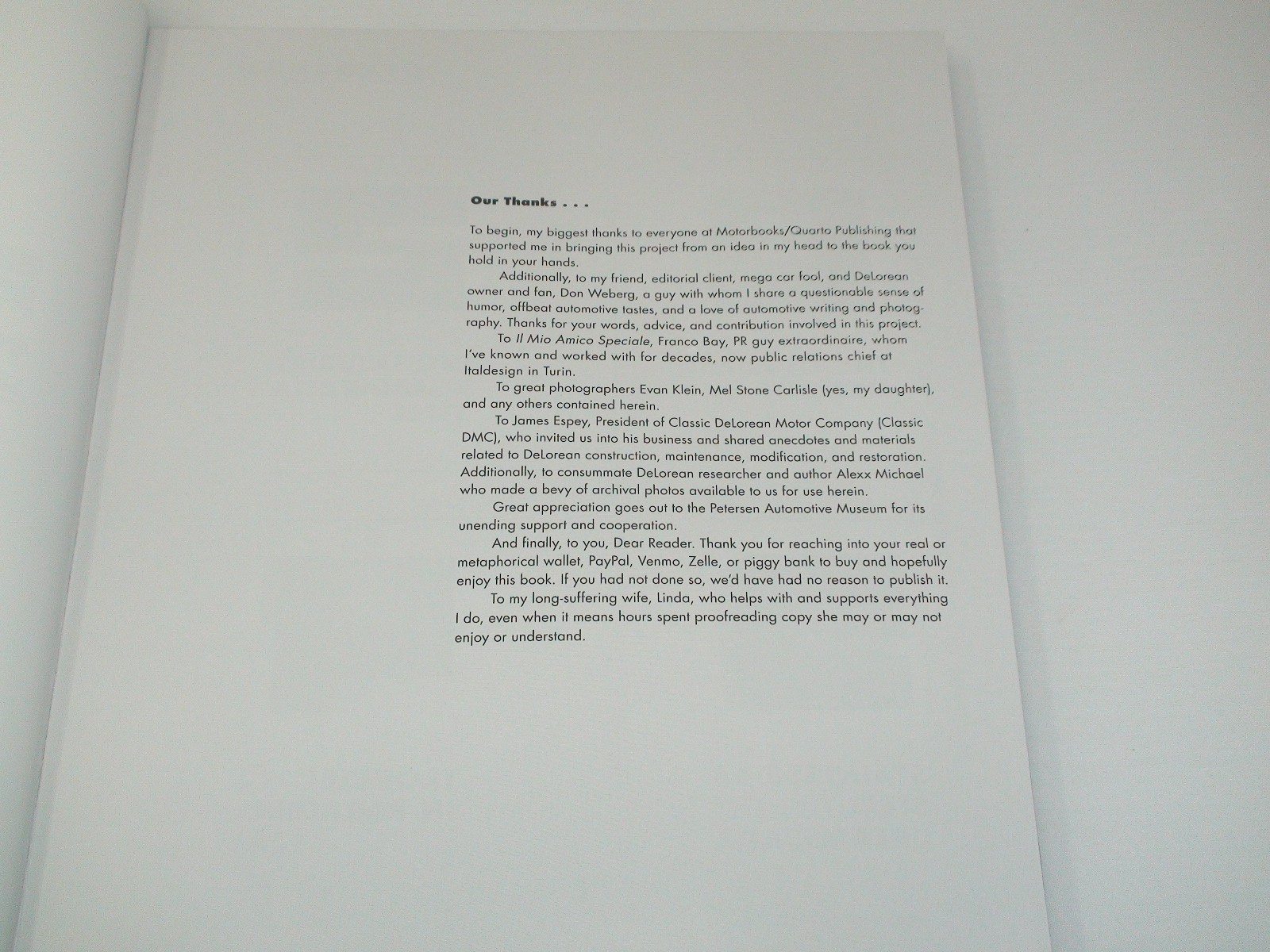DeLorean Motor Company Hardcover Book – 192 Pages by Matt Stone