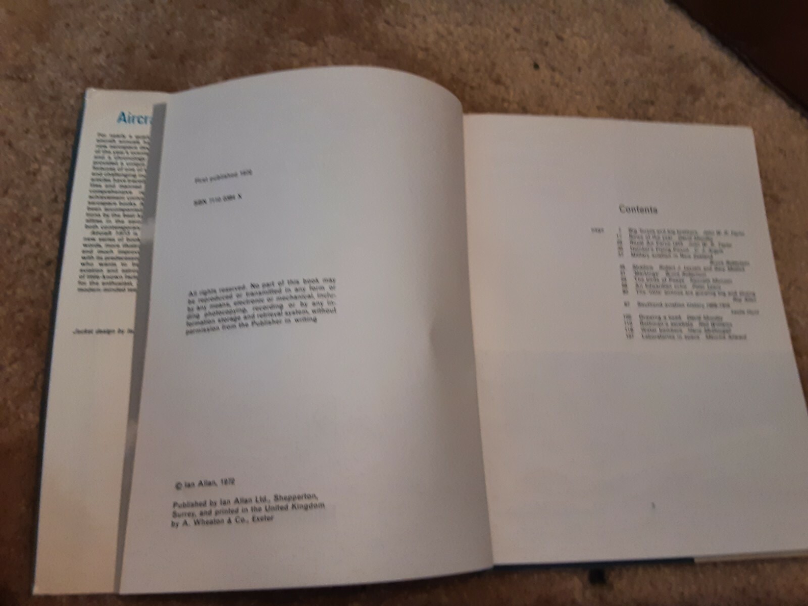 Aircraft 1973-Edited by John W.R Taylor-UK First Edtion/DJ-1972-Illustrated 1