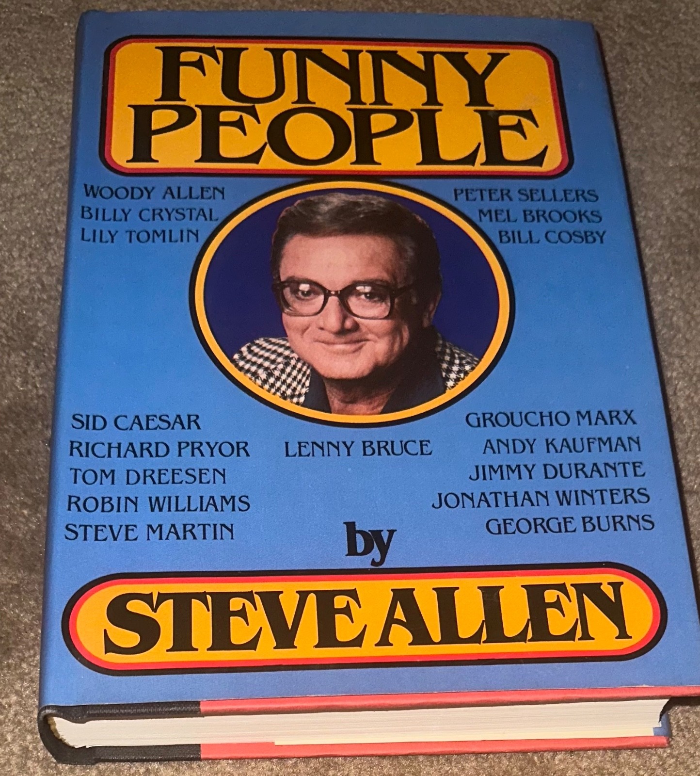 STEVE ALLEN SIGNED BOOK FUNNY PEOPLE AUTOGRAPHED