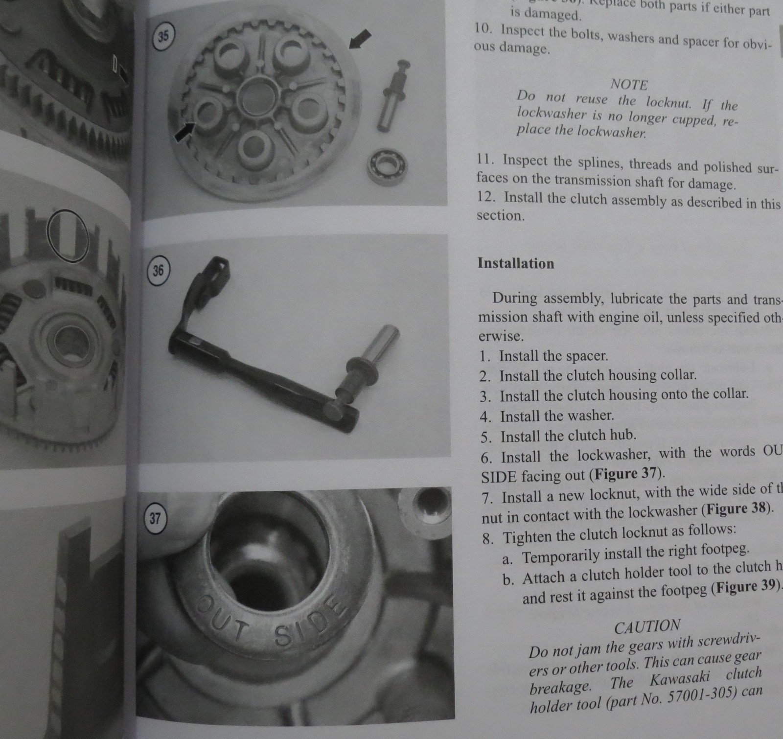 KAWASAKI KLR650 1987-2007 Motorcycle Repair Maintenance CLYMER MANUAL Camshaft