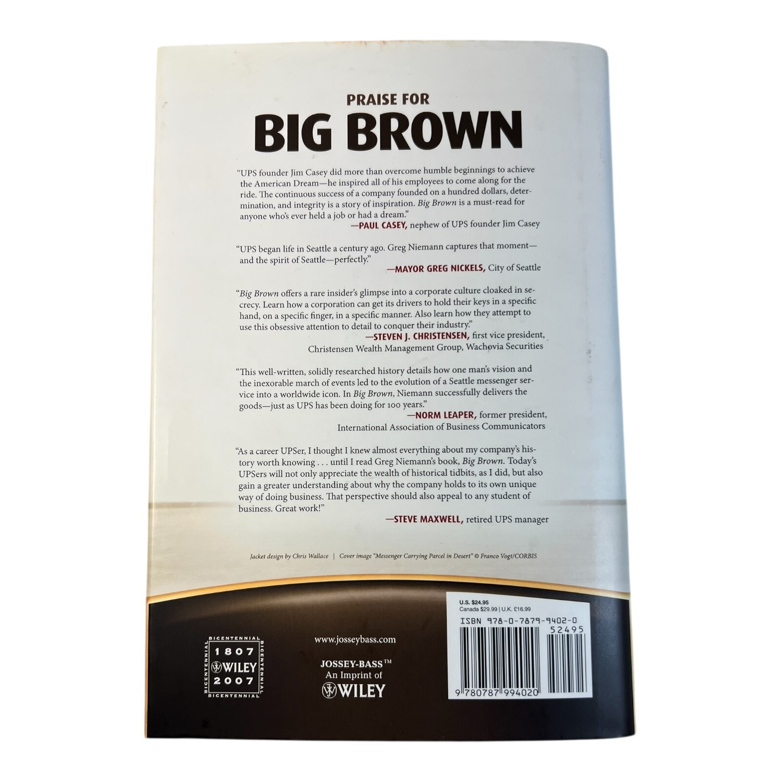 Big Brown UPS Story Greg Niemann Hardcover Business Book