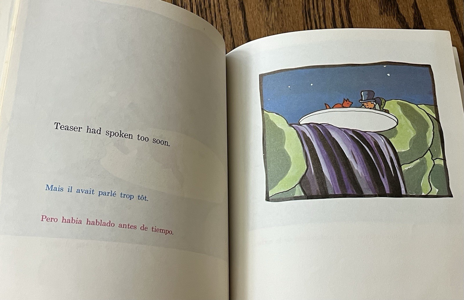 TEASER AND THE FIRECAT : by Cat Stevens : English – French – Spanish : vintage