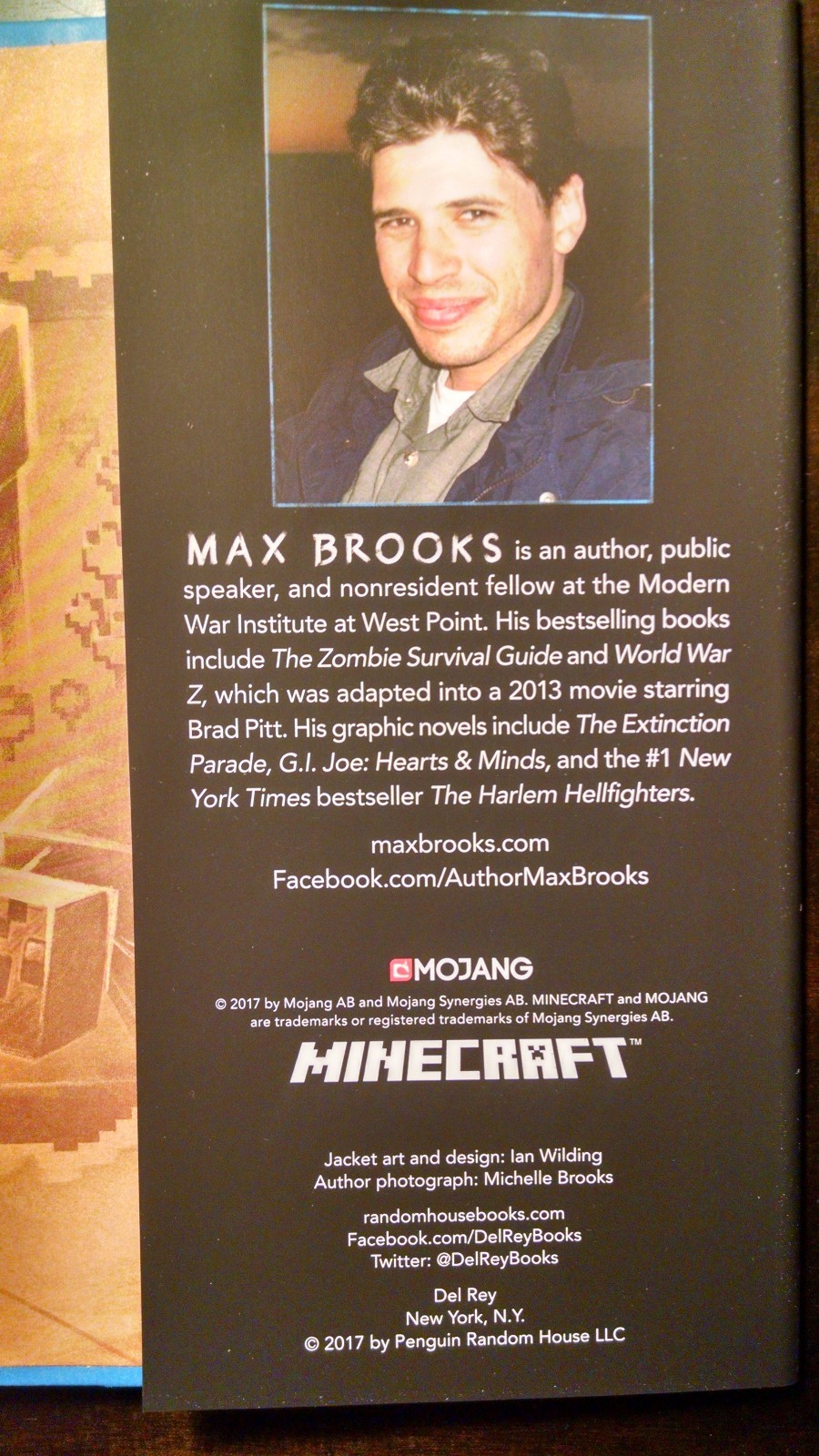 SIGNED Mindcraft The Island by Max Brooks, new, autographed, Hardcover