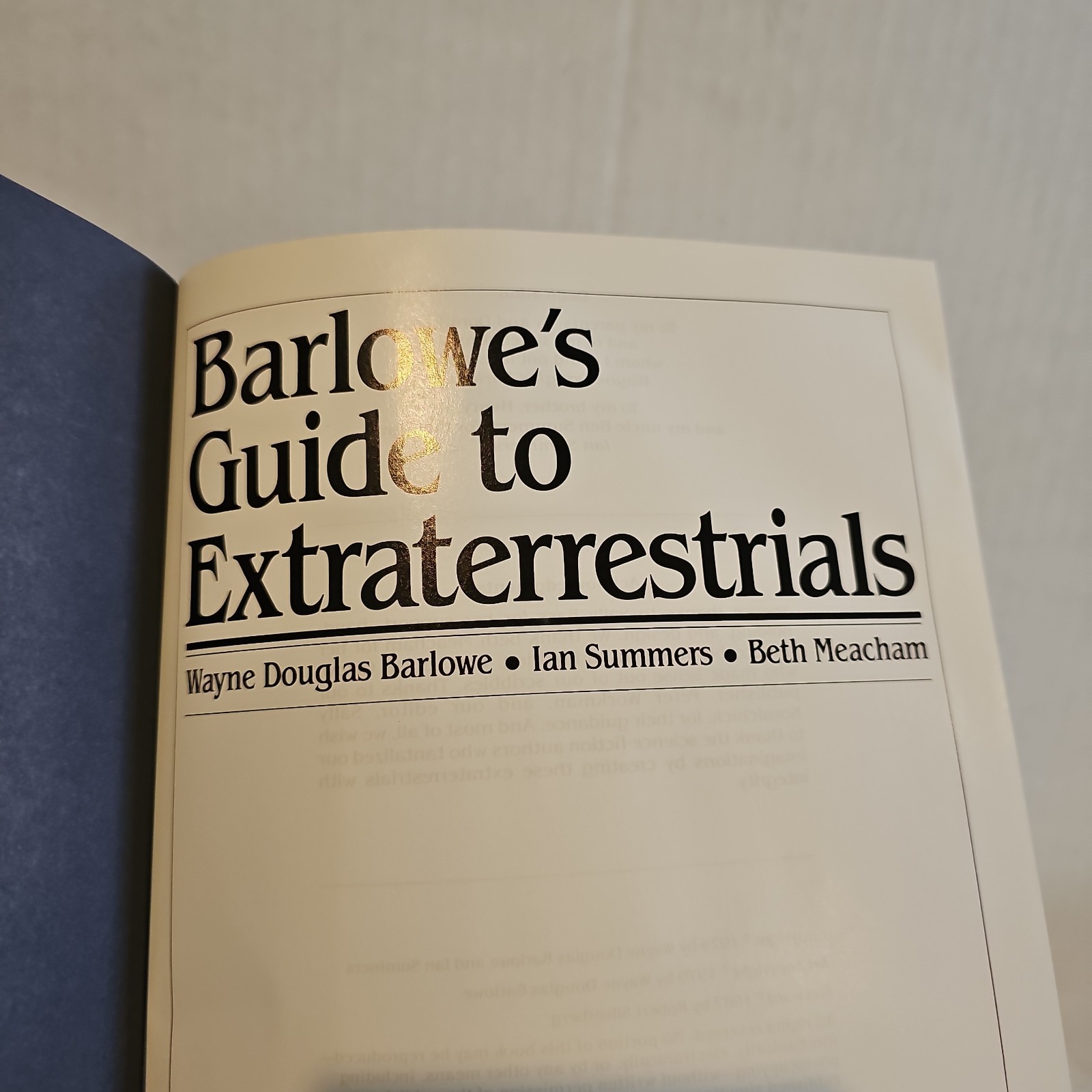 Barlowe’s Guide to Extraterrestrials by Wayne D Barlowe (Hardcover Book, 1987)