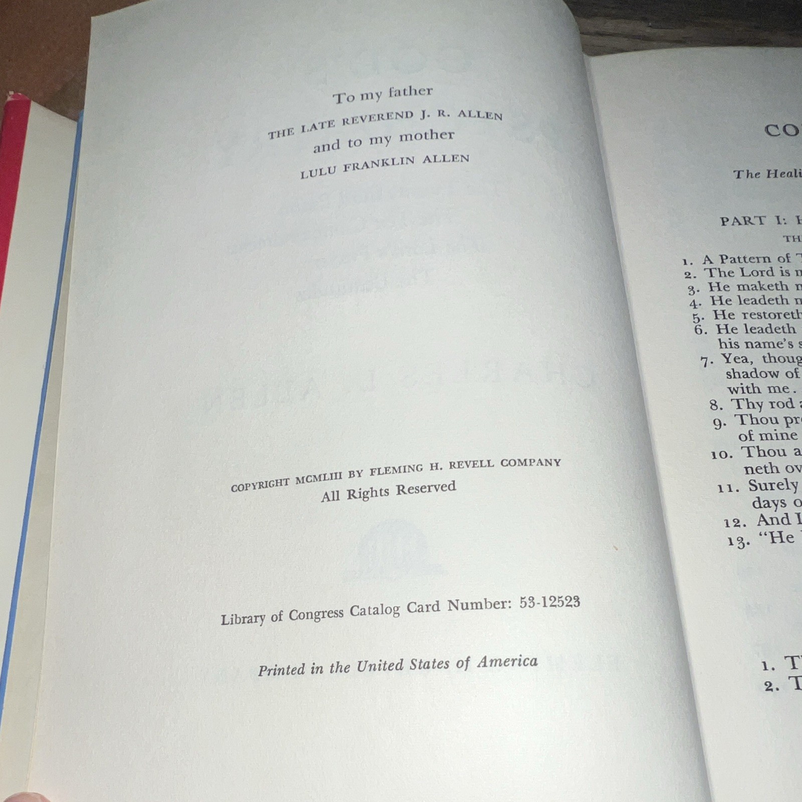 Vintage Charles L. Allen God’s Psychiatry HC w/ Dust Jacket Revell 1953
