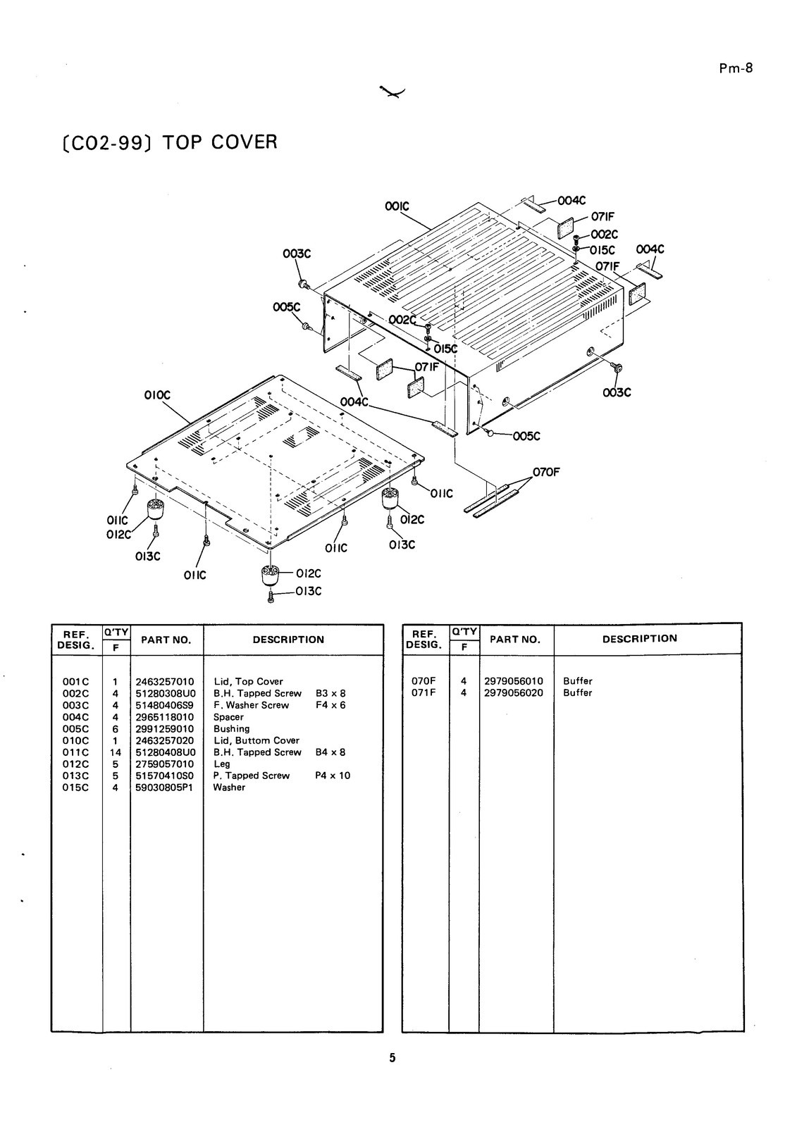 MARANTZ PM-8 Amplifier ST-8 Tuner Service Manual – BOUND – COVERS – XL FOLDOUTS