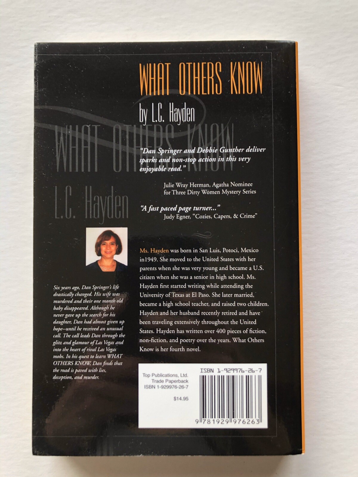 What Others Know by L. C. Hayden Signed by author