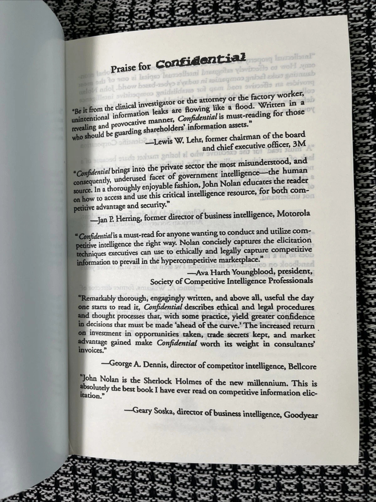 CONFIDENTIAL WRITTEN BY JOHN NOLAN PAPERBACK FREE SHIPPING US STOCK*