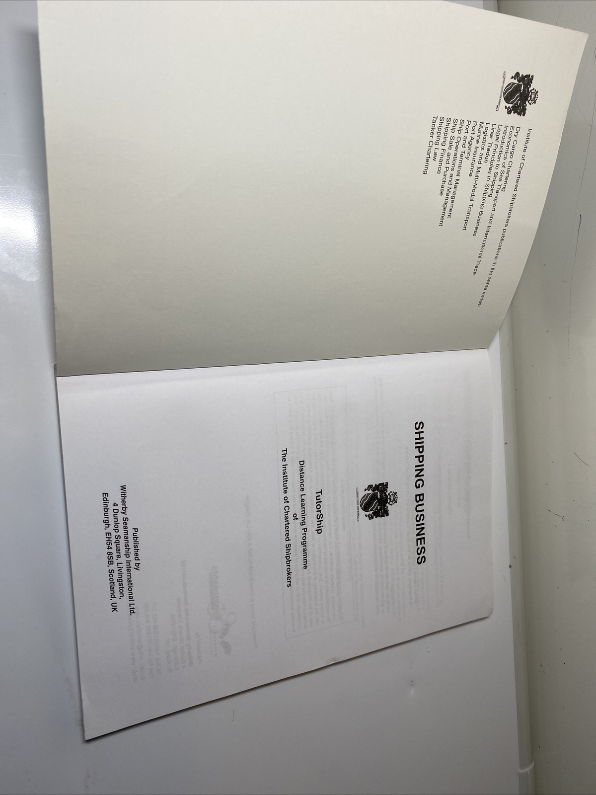 Shipping Business 2010-2011 ed, Institute of Chartered Shipbrokers paper back