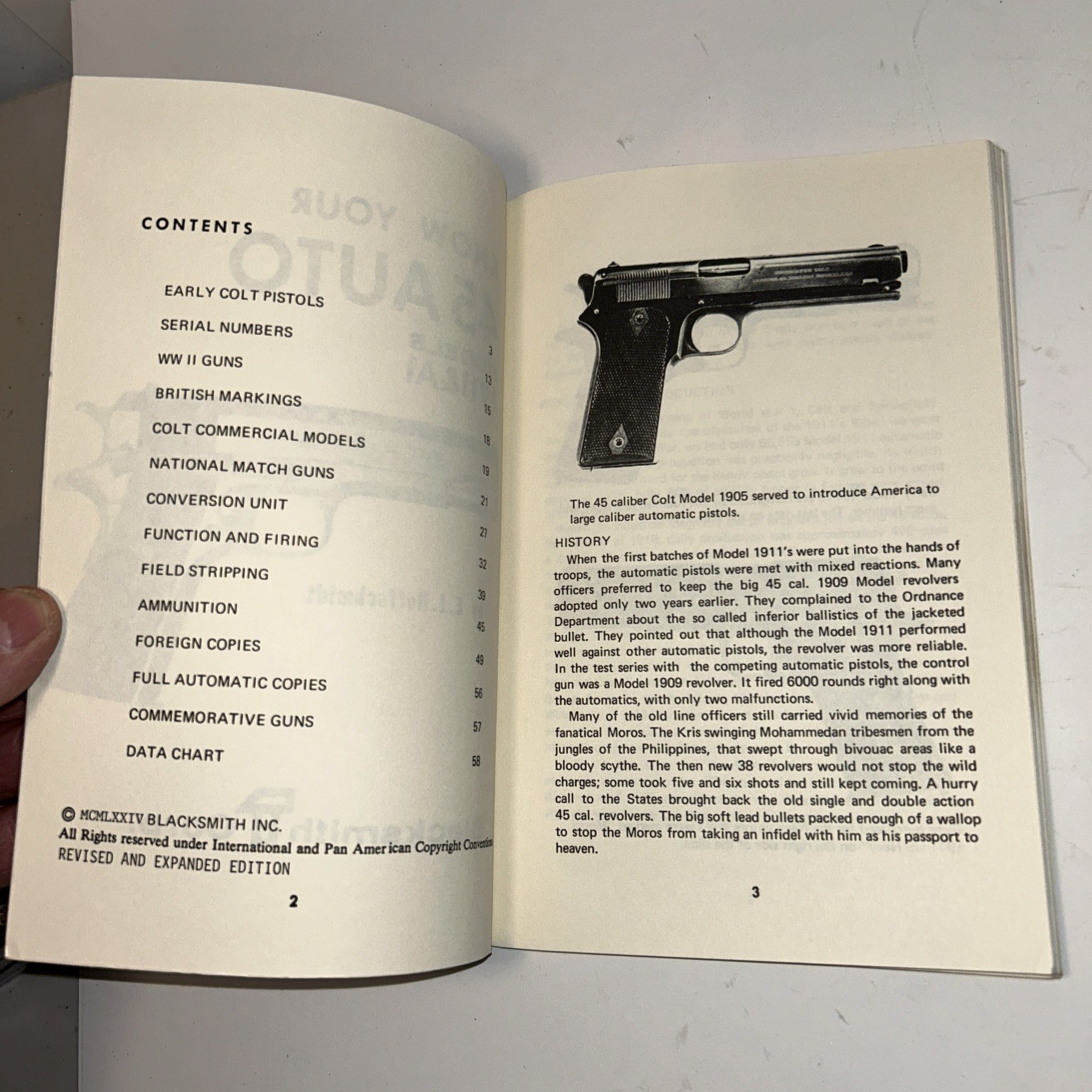 KNOW YOUR .45 AUTO PISTOLS: MODELS 1911 AND A1 By E. J. Hoffschmidt Great Cond.