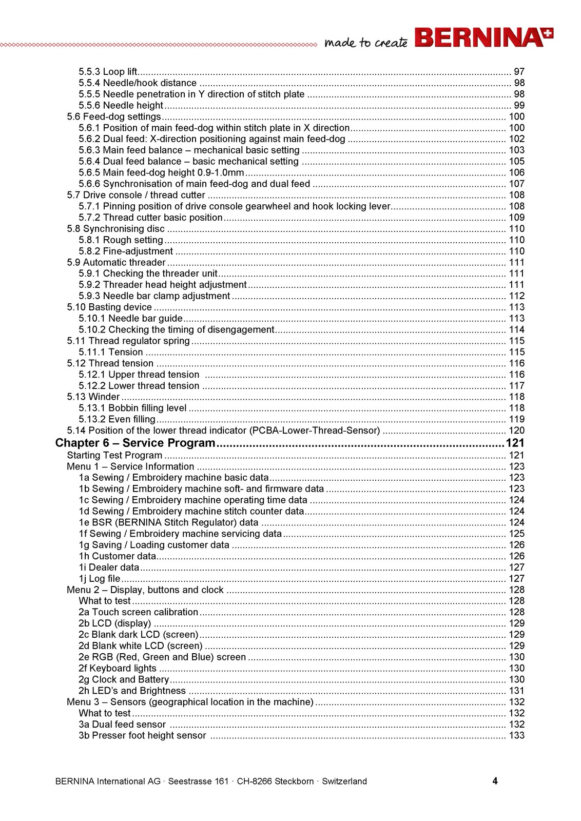 BERNINA 820 830 880 Sewing Machine Service And Maintenance Manual – WIRE BOUND