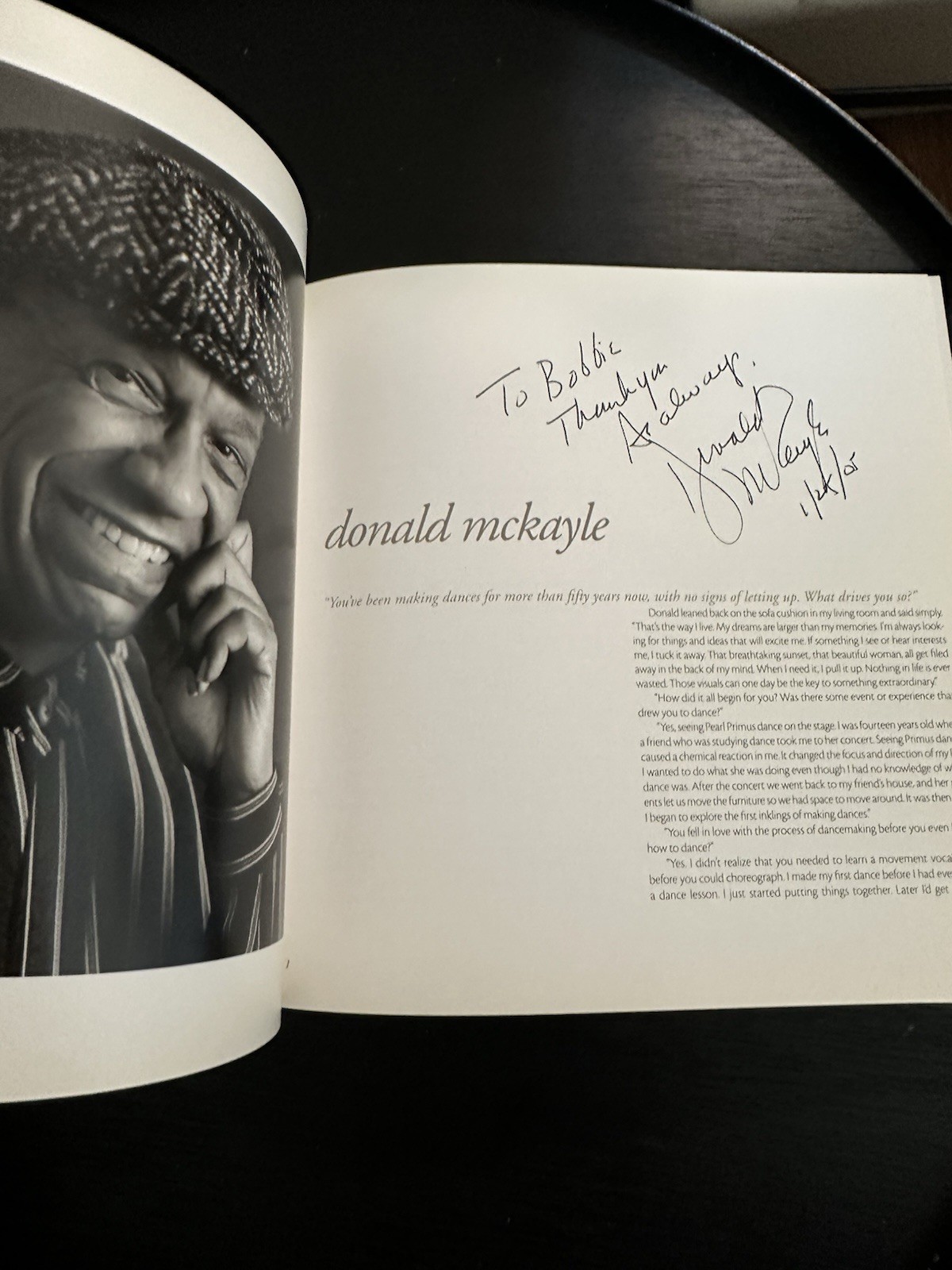 Super Unique Exciting Dance History Book Autographed